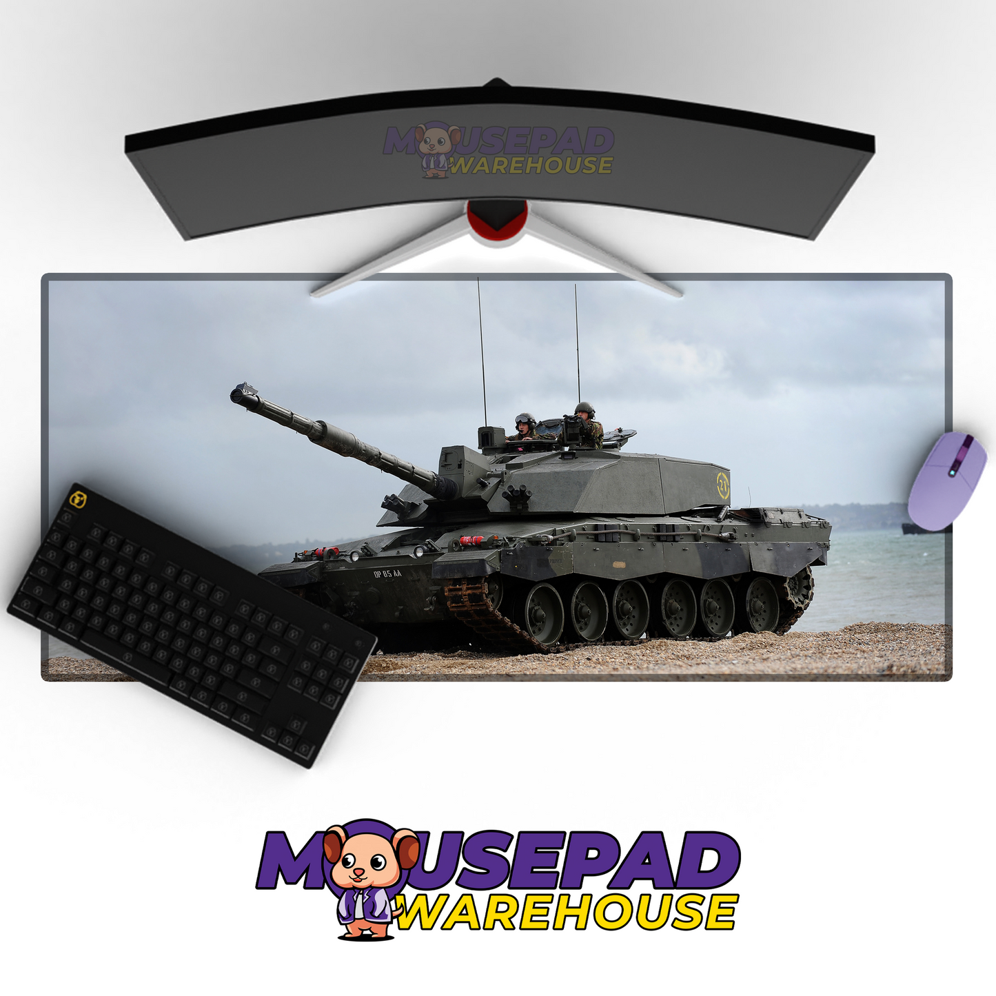 Challenger 2 Tank V10 Mousepad Deskmat Mockup