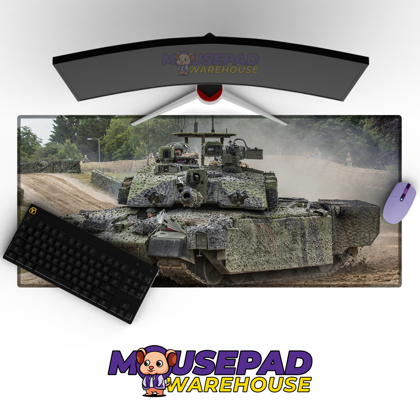 Challenger 2 Tank V11 Mousepad Deskmat Mockup
