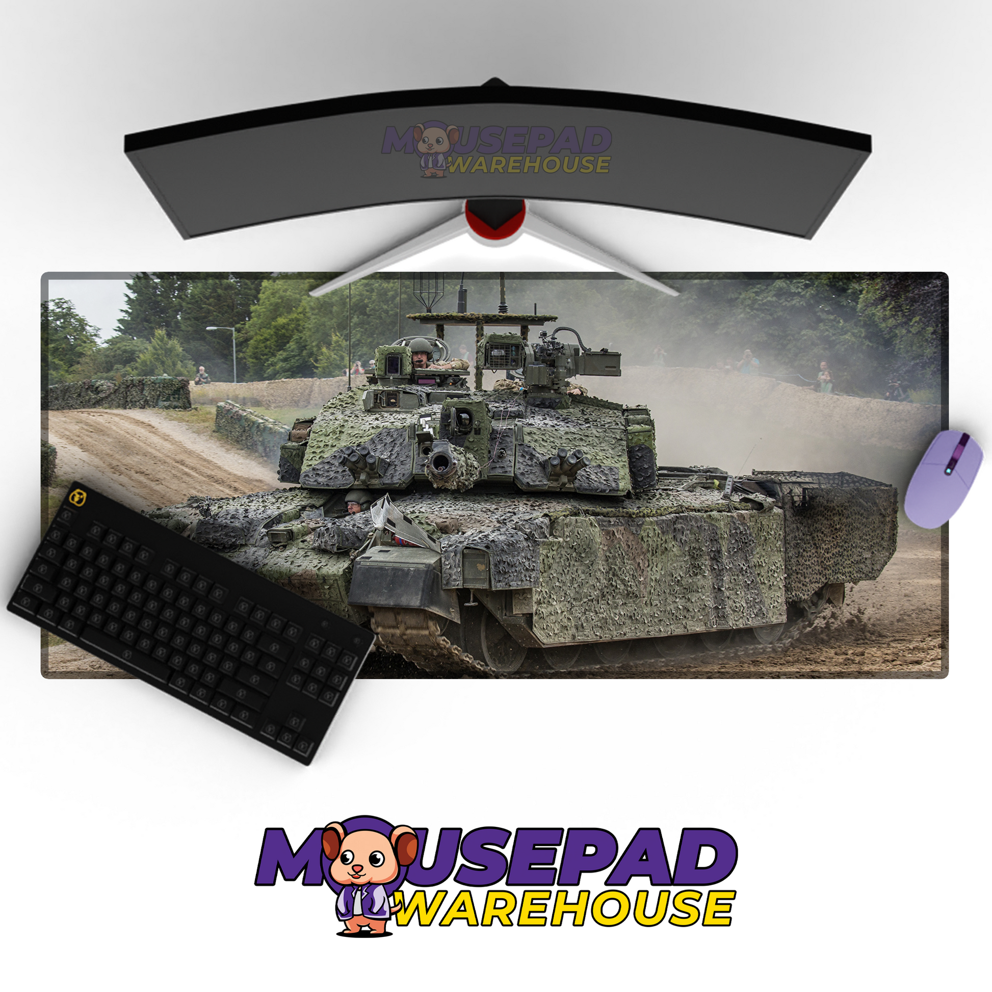 Challenger 2 Tank V11 Mousepad Deskmat Mockup