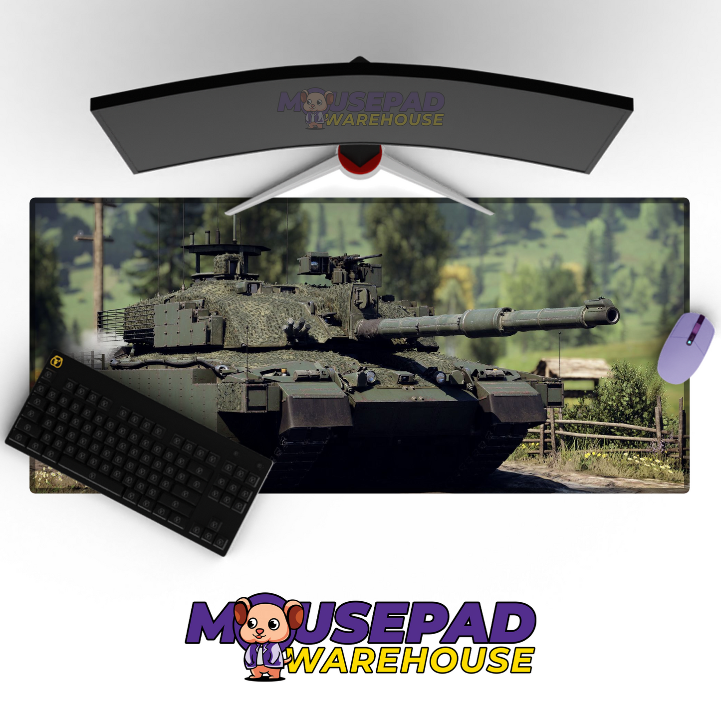 Challenger 2 Tank V14 Mousepad Deskmat Mockup