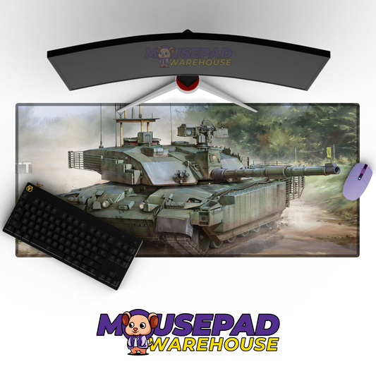 Challenger 2 Tank V2 Mousepad Deskmat Mockup