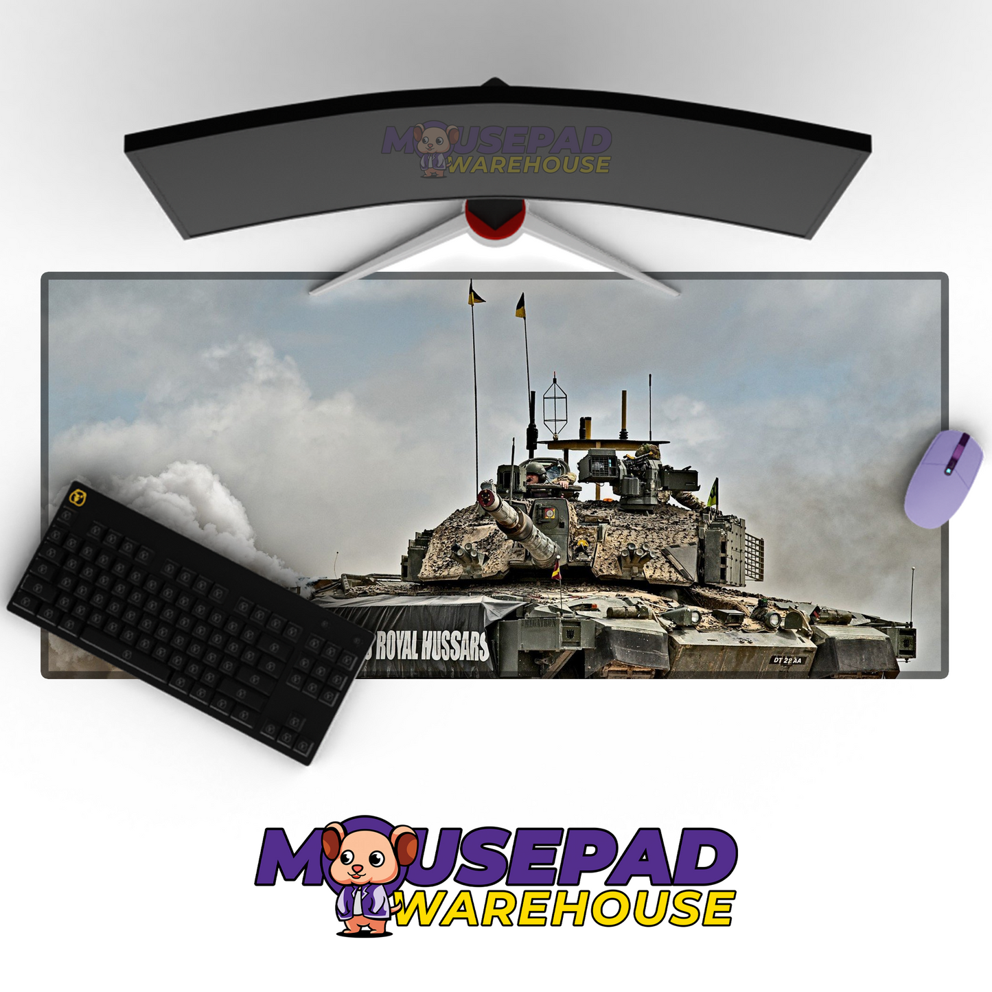 Challenger 2 Tank V3 Mousepad Deskmat Mockup