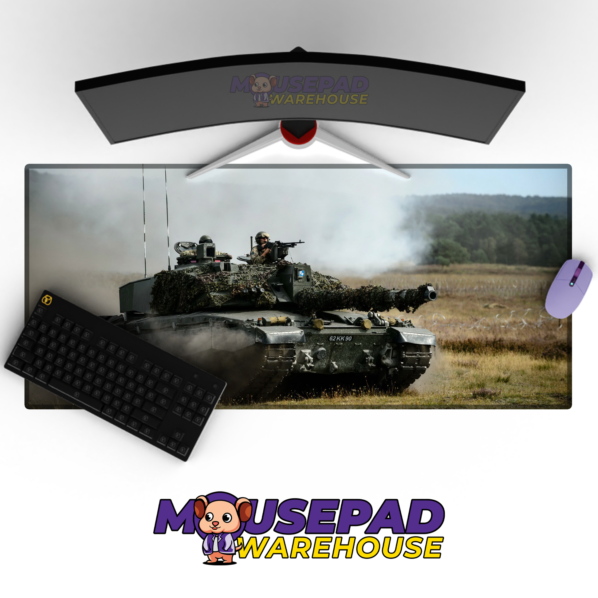 Challenger 2 Tank V5 Mousepad Deskmat Mockup