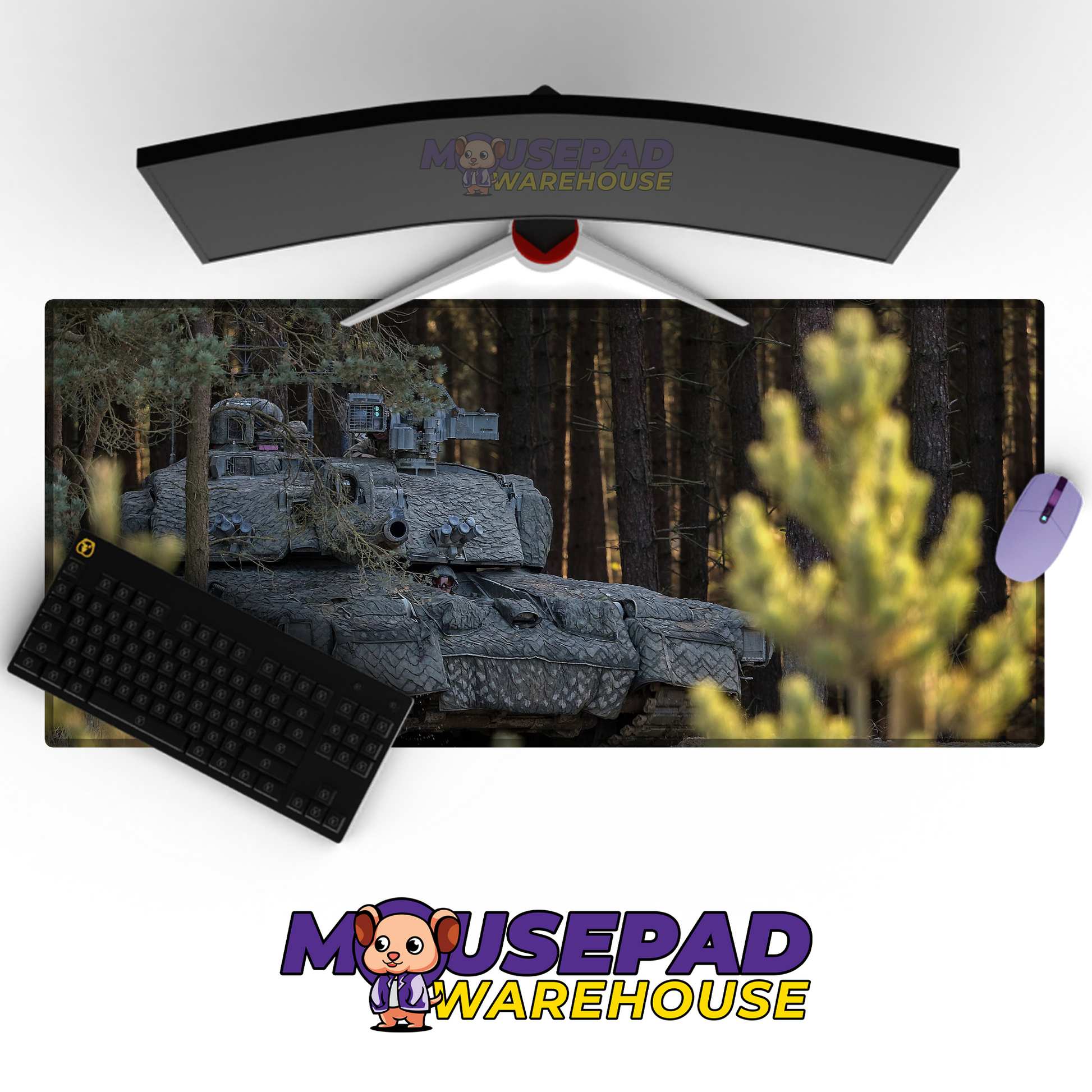 Challenger 2 Tank V6 Mousepad Deskmat Mockup