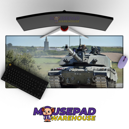 Challenger 2 Tank V7 Mousepad Deskmat Mockup