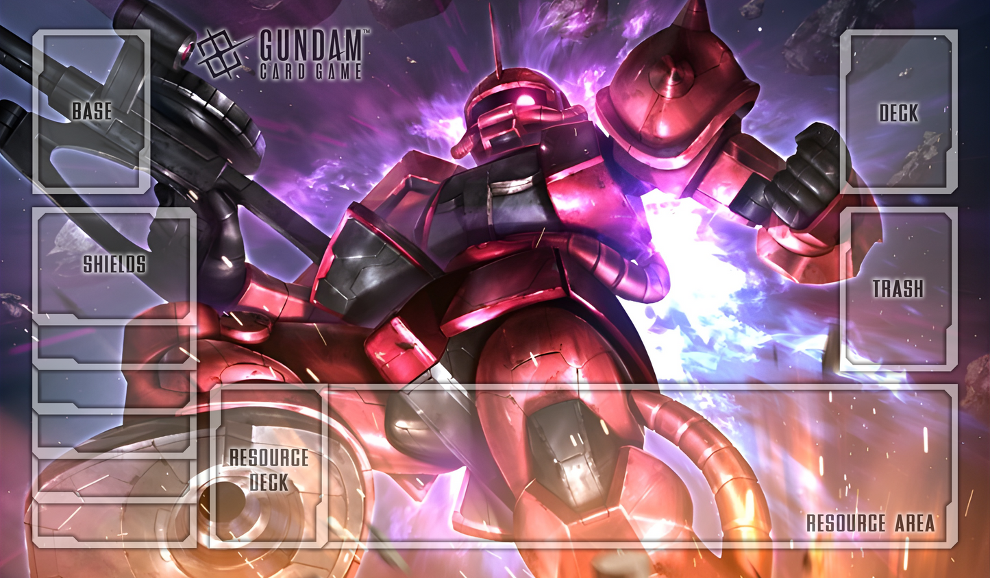 Char Zaku 2 Gundam TCG Playmat