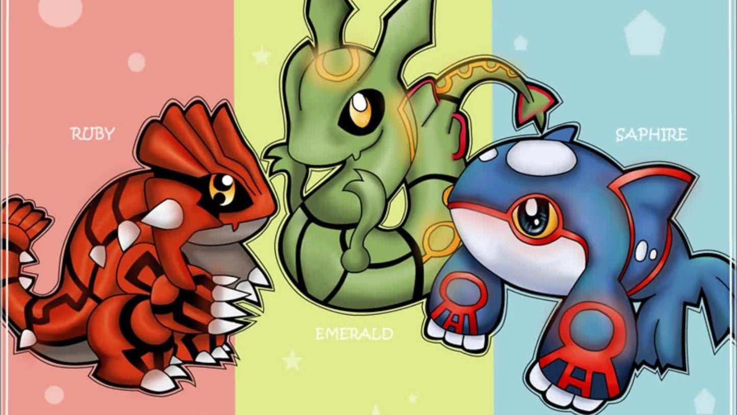 Chibi Rayquaza Groudon Kyogre