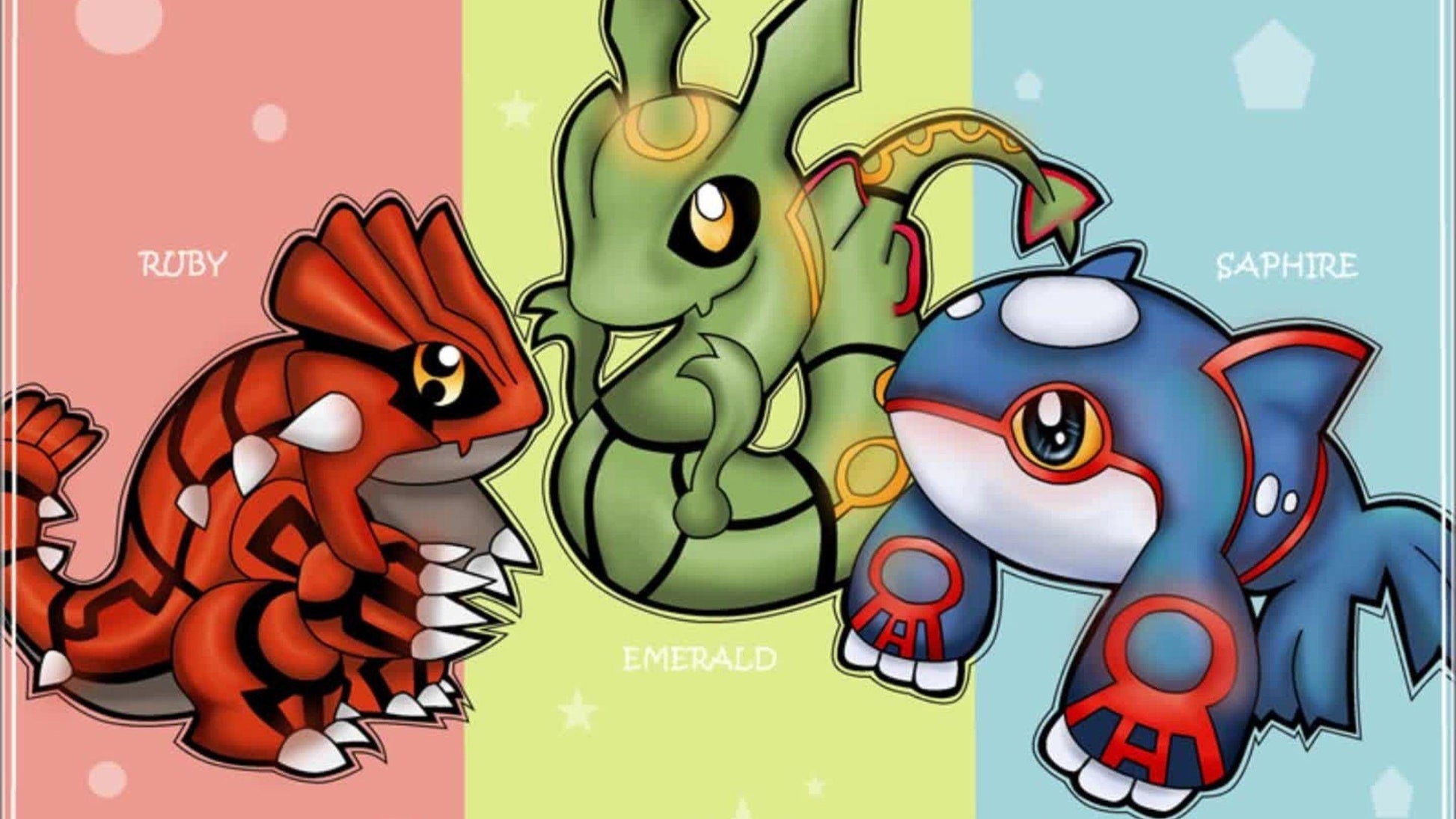 Chibi Rayquaza Groudon Kyogre