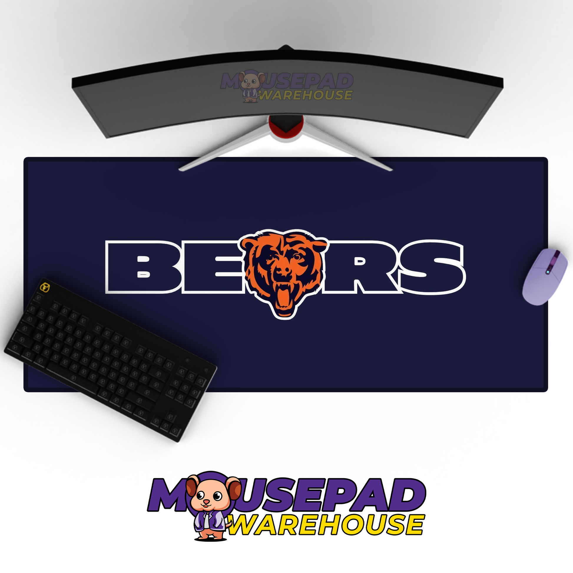 Chicago Bears V10 Mousepad Deskmat Mockup