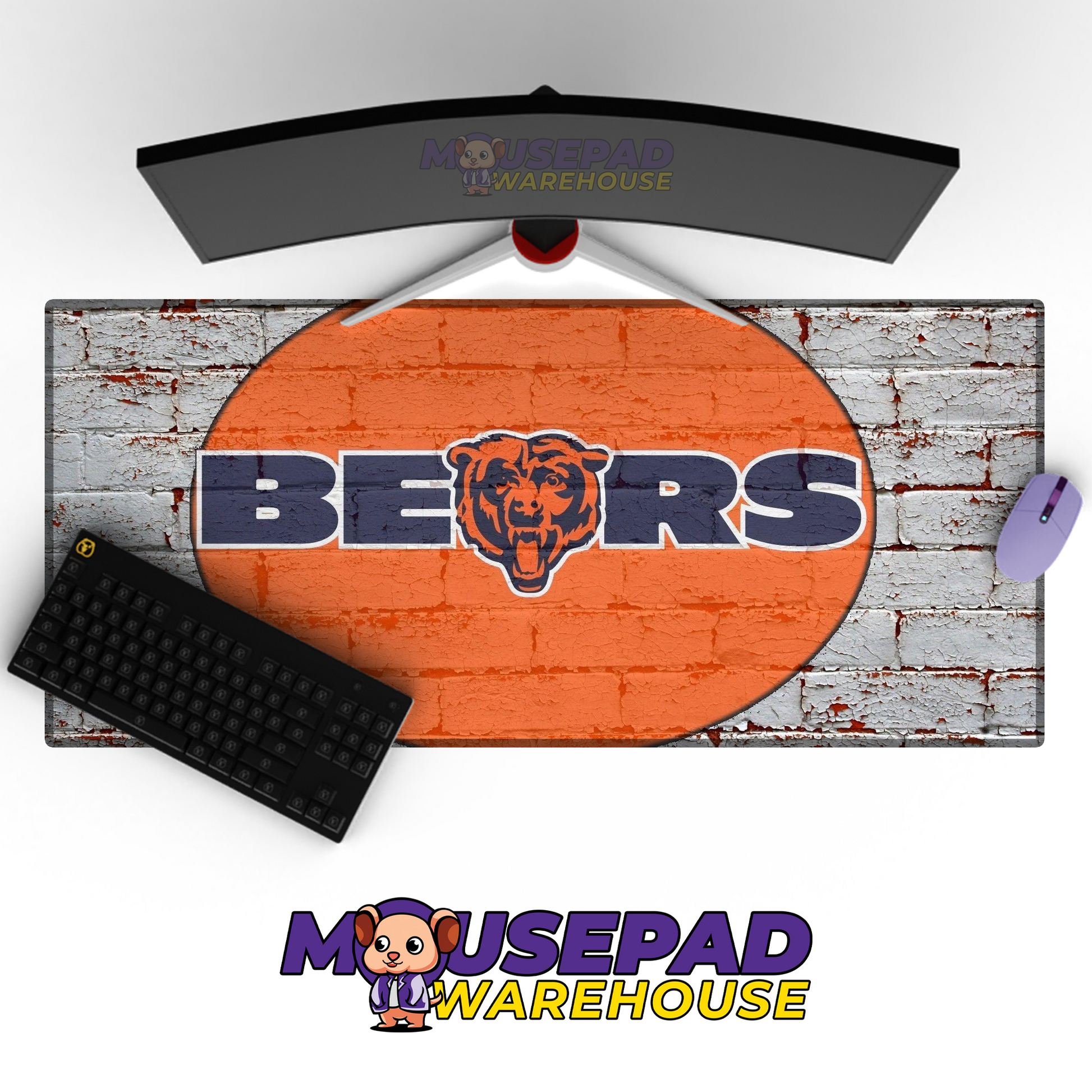 Chicago Bears V14 Mousepad Deskmat Mockup