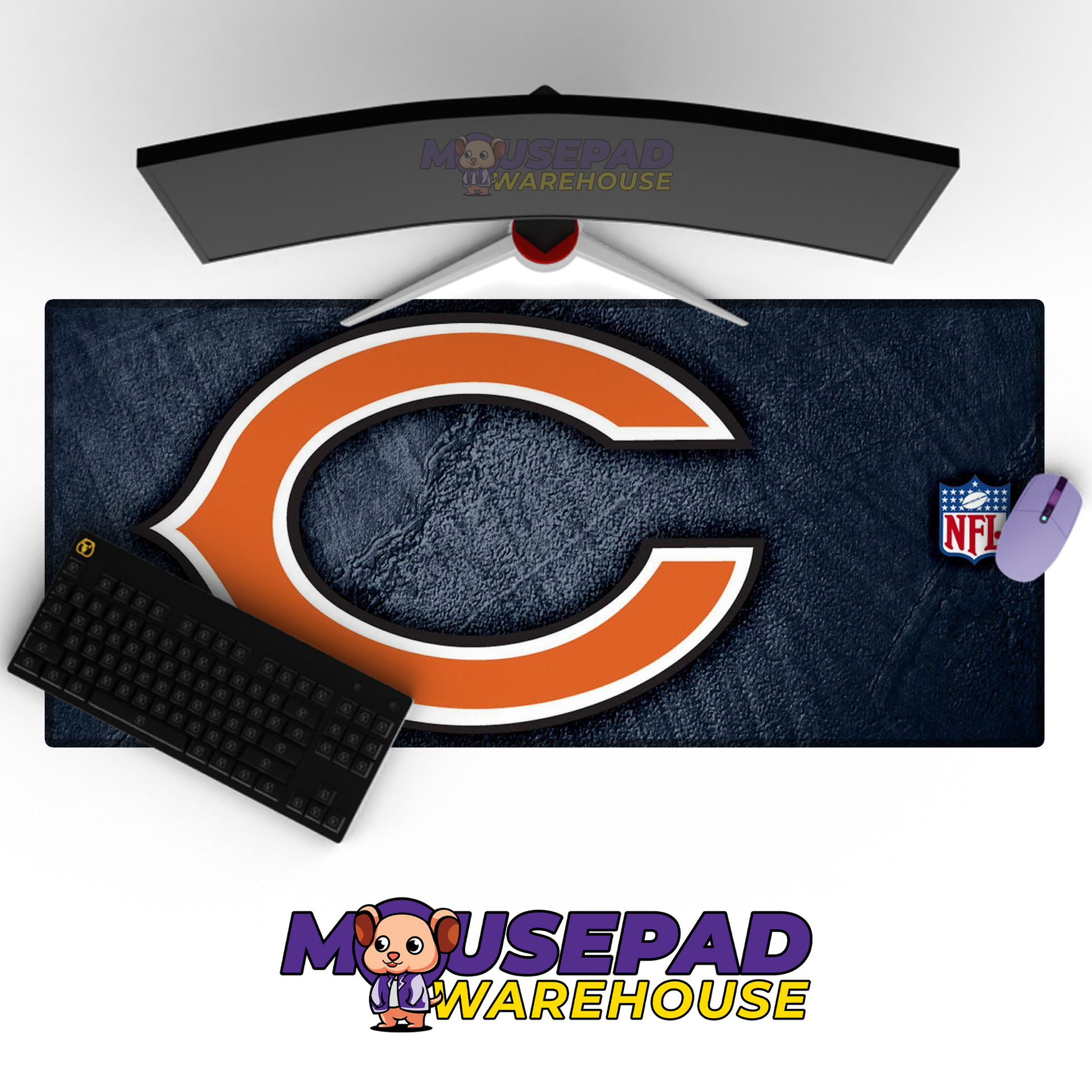 Chicago Bears V17 Mousepad Deskmat Mockup