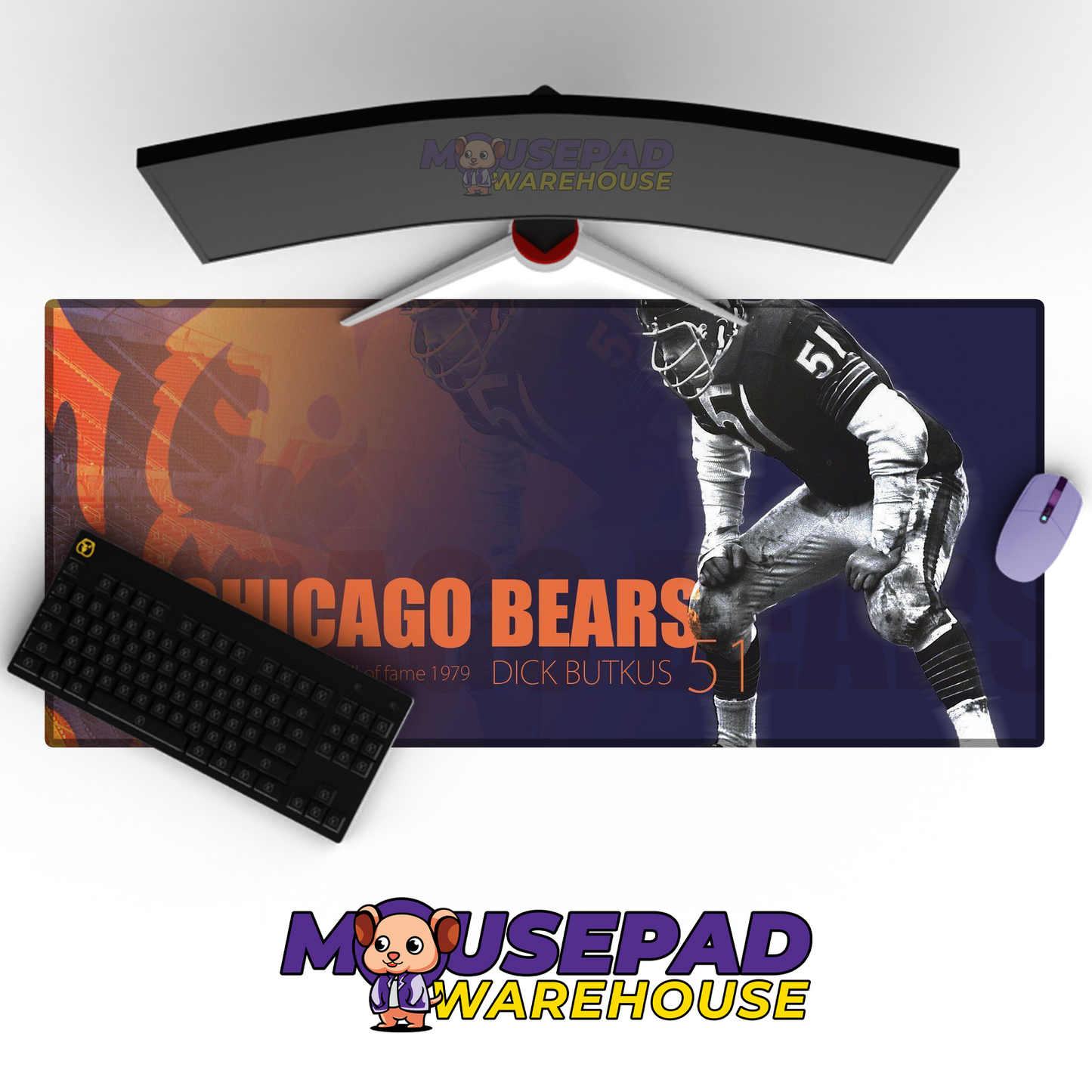 Chicago Bears V19 Mousepad Deskmat Mockup