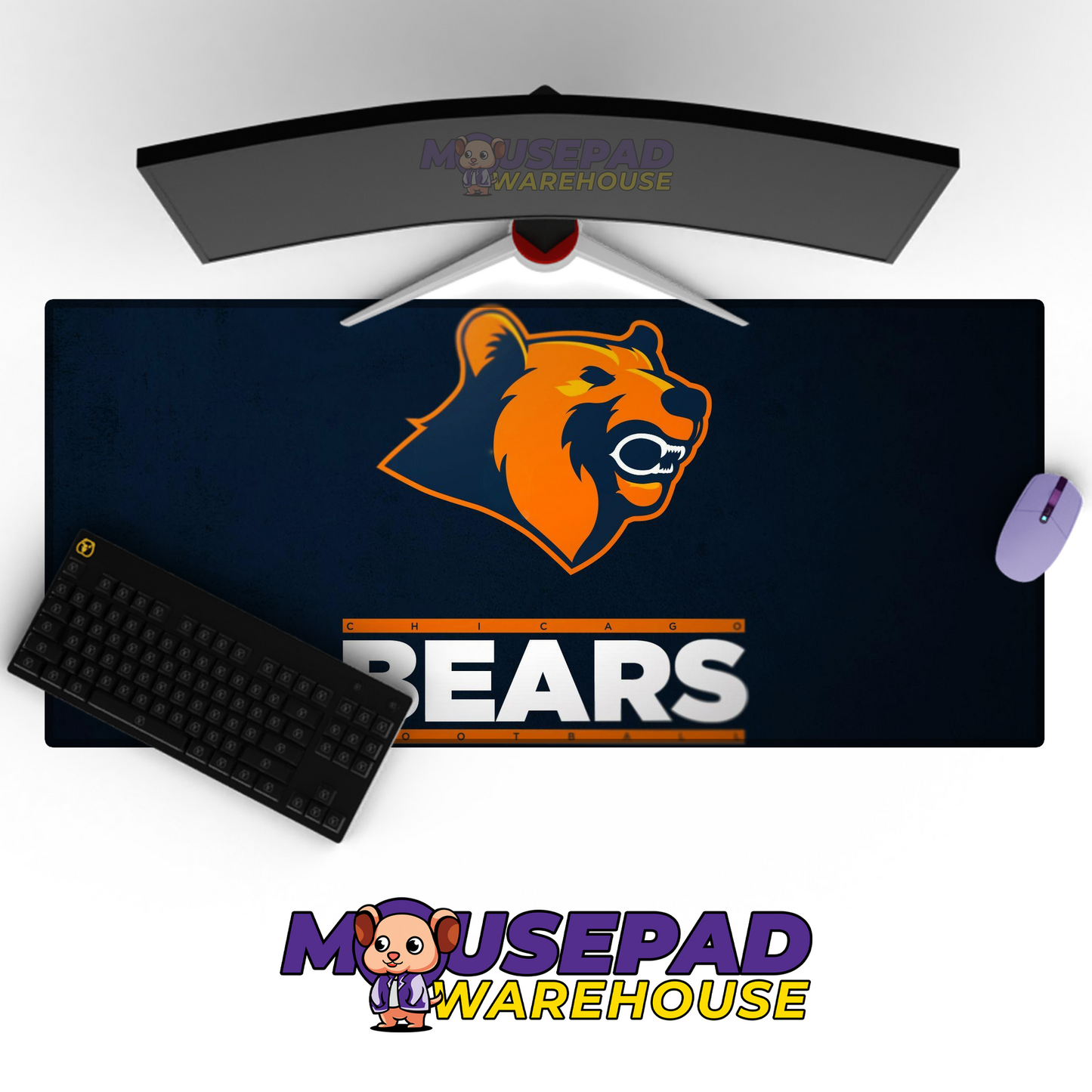 Chicago Bears V20 Mousepad Deskmat Mockup