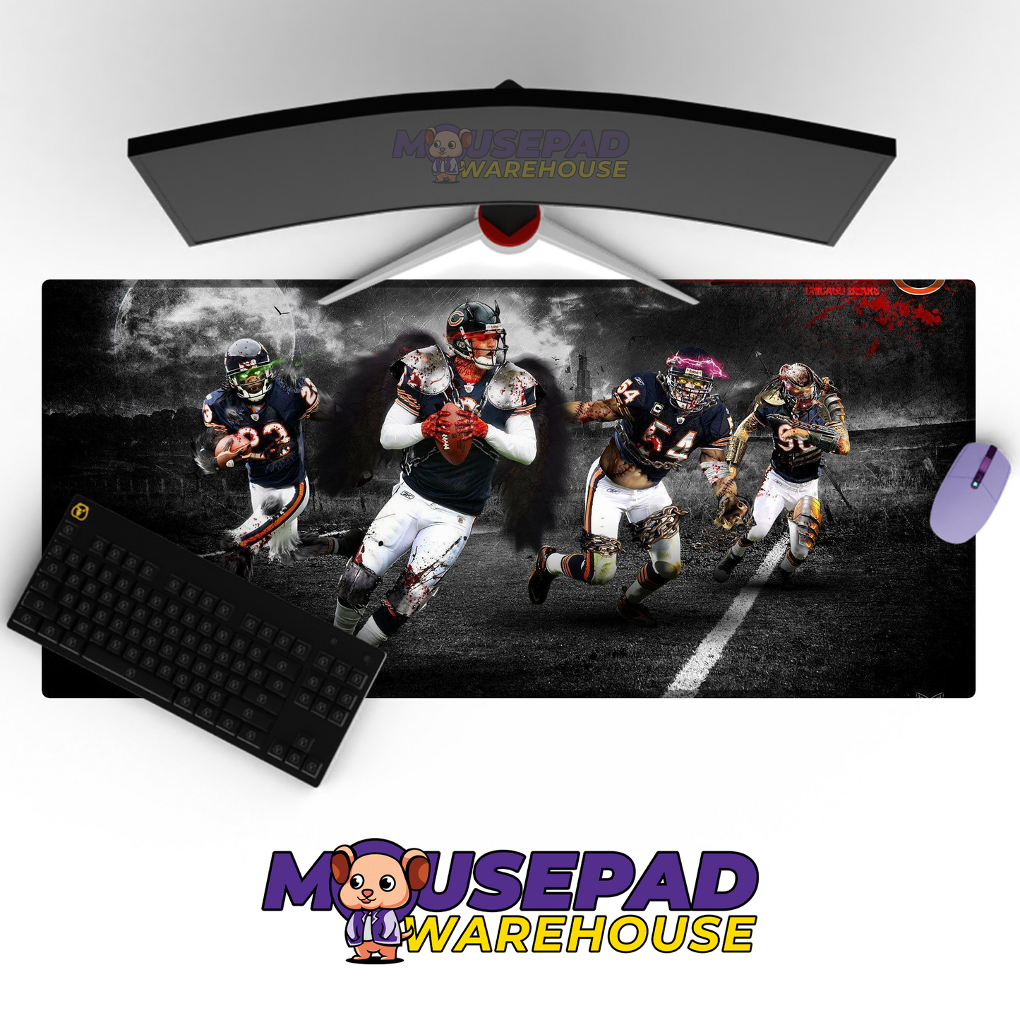 Chicago Bears V21 Mousepad Deskmat Mockup