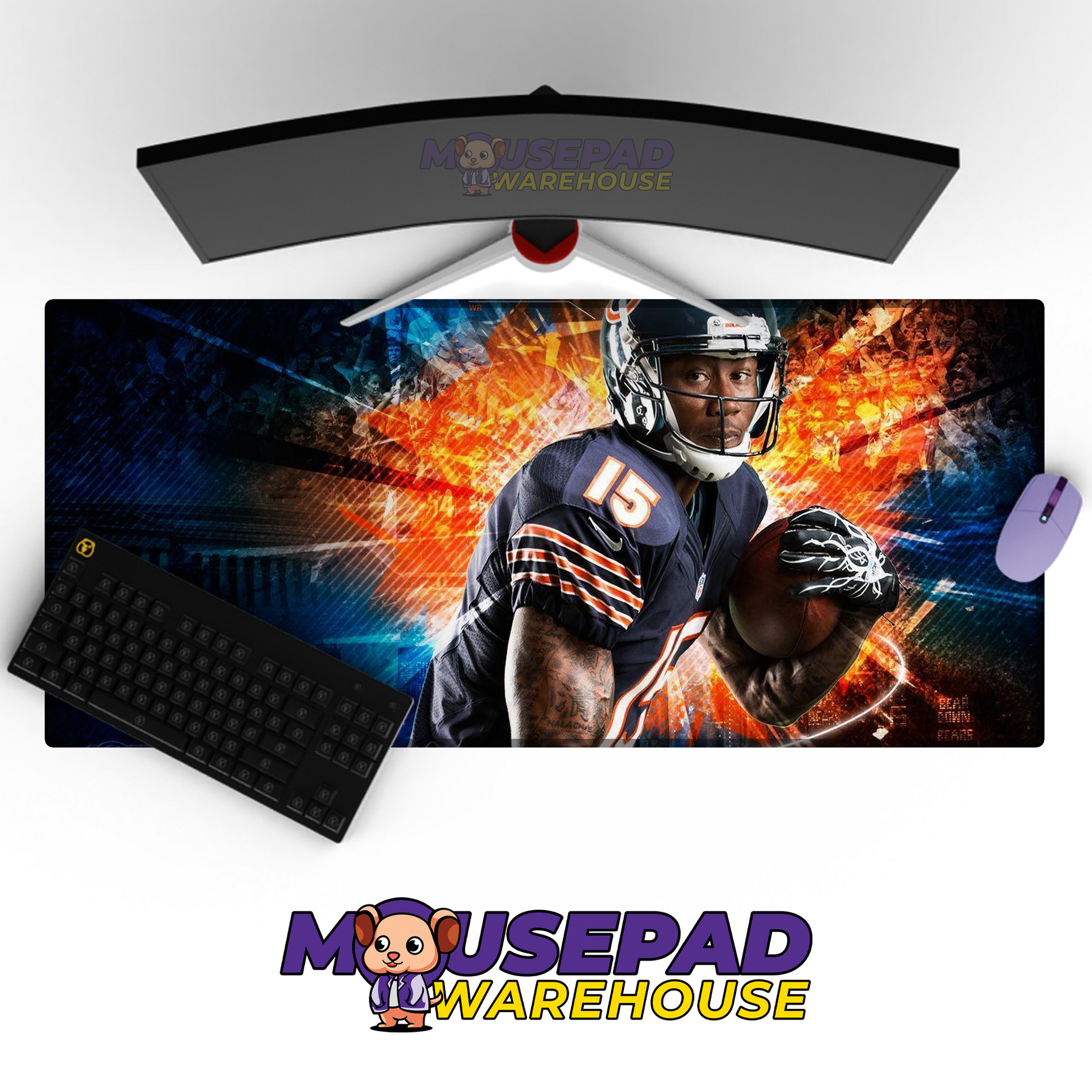 Chicago Bears V25 Mousepad Deskmat Mockup