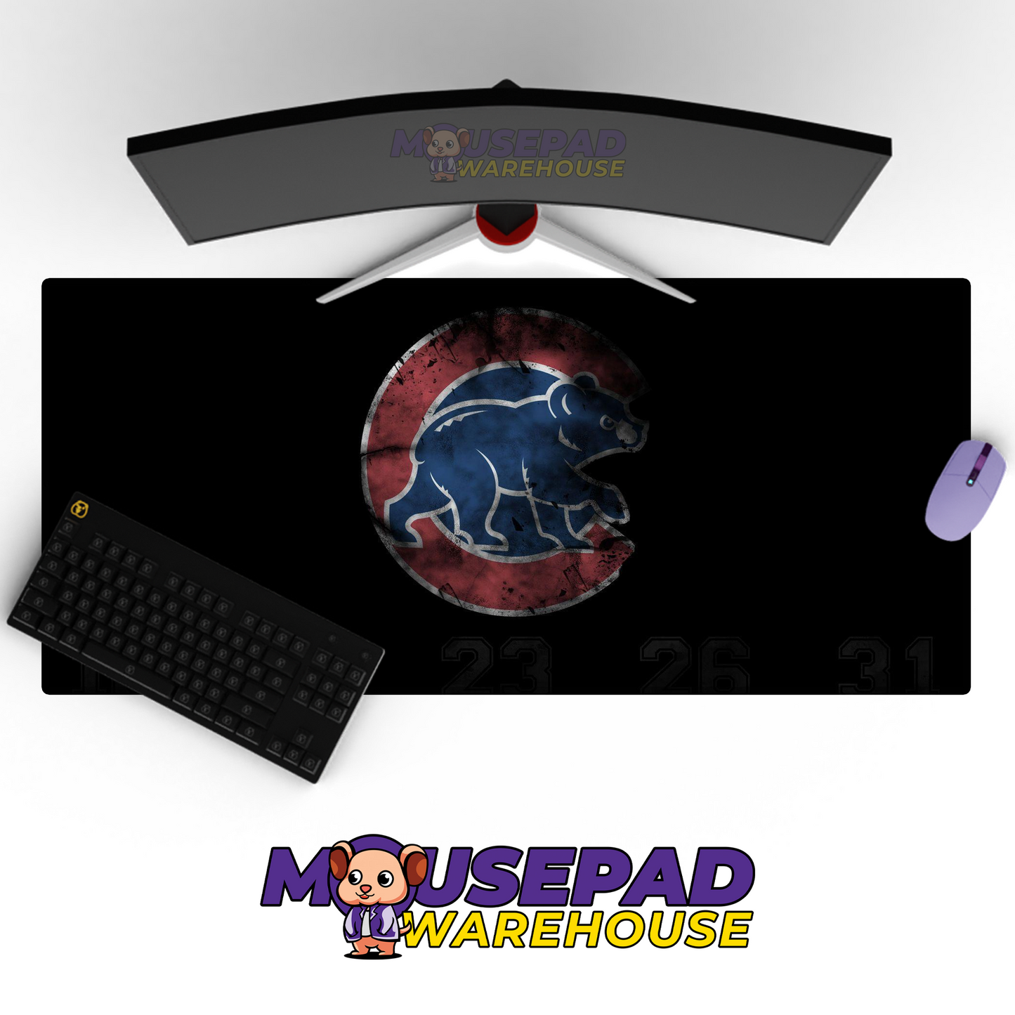 Chicago Bears V28 Mousepad Deskmat Mockup