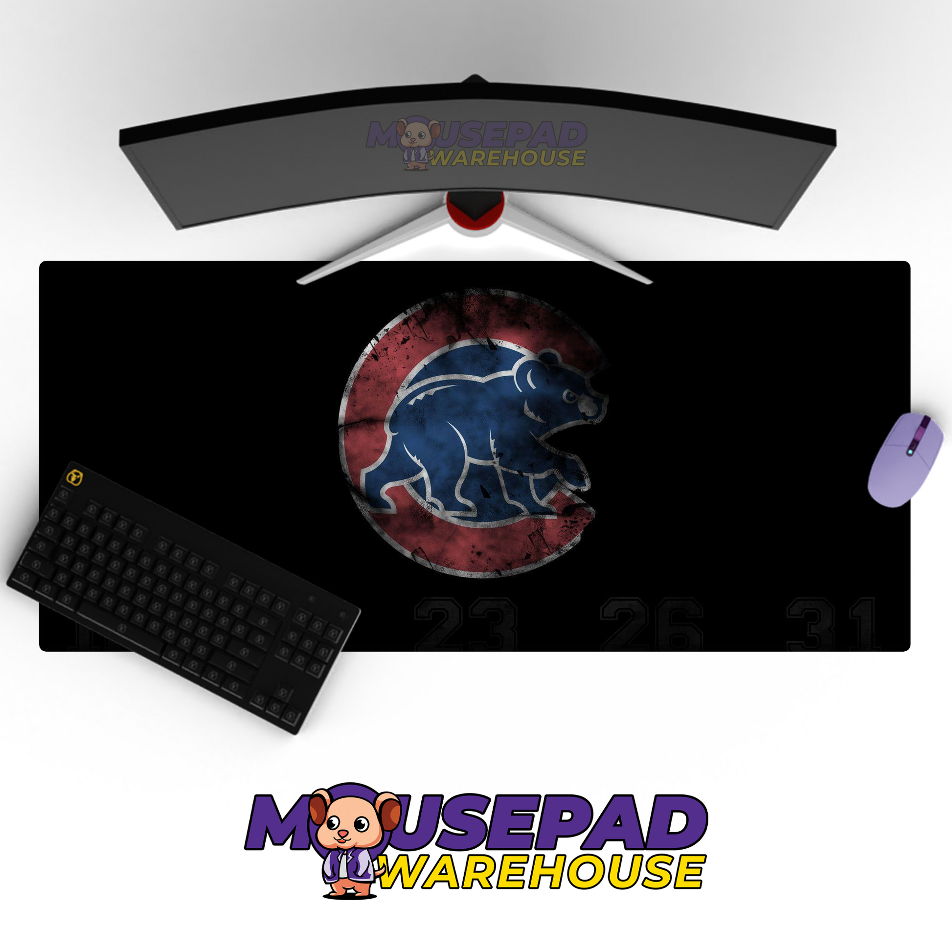 Chicago Bears V28 Mousepad Deskmat Mockup