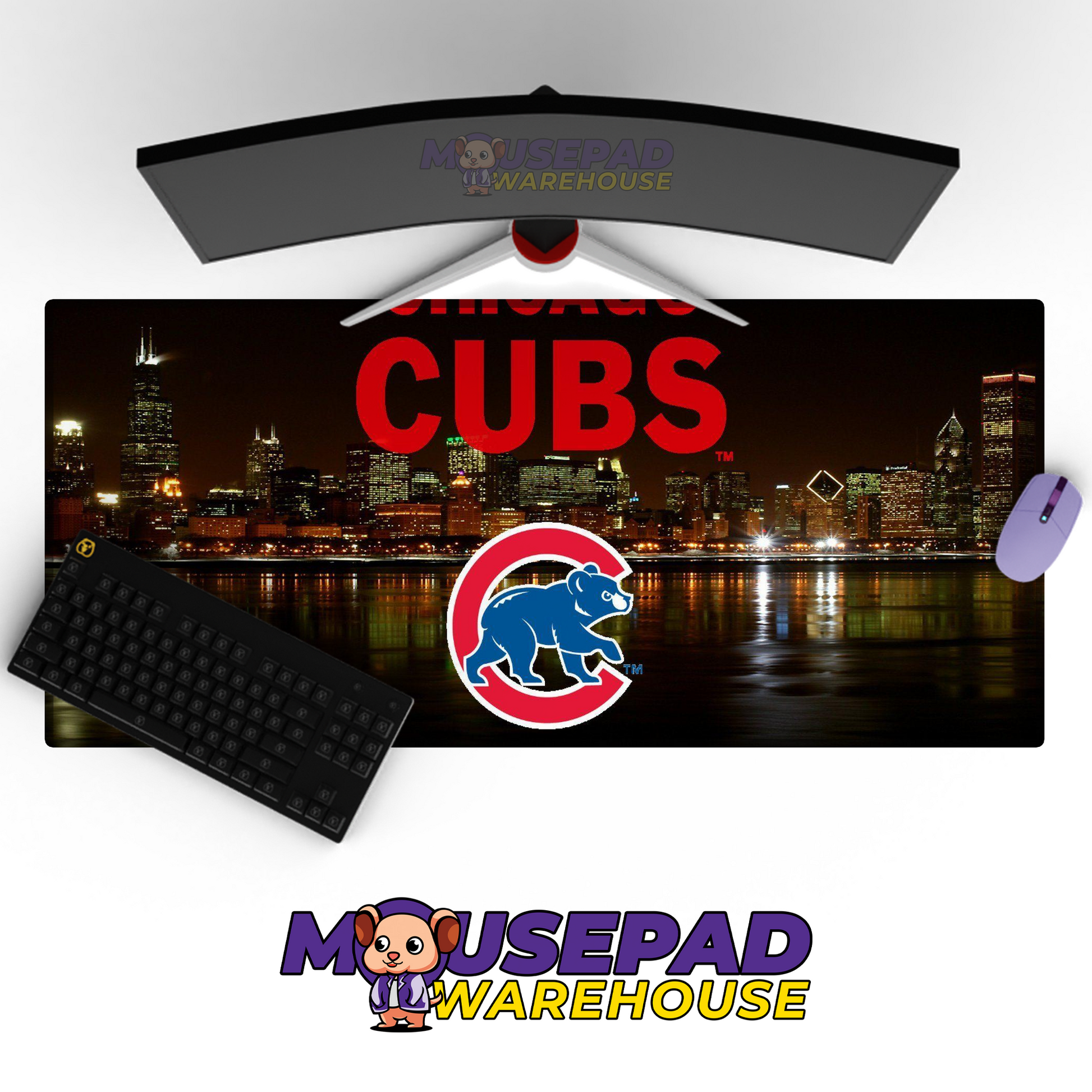Chicago Bears V30 Mousepad Deskmat Mockup