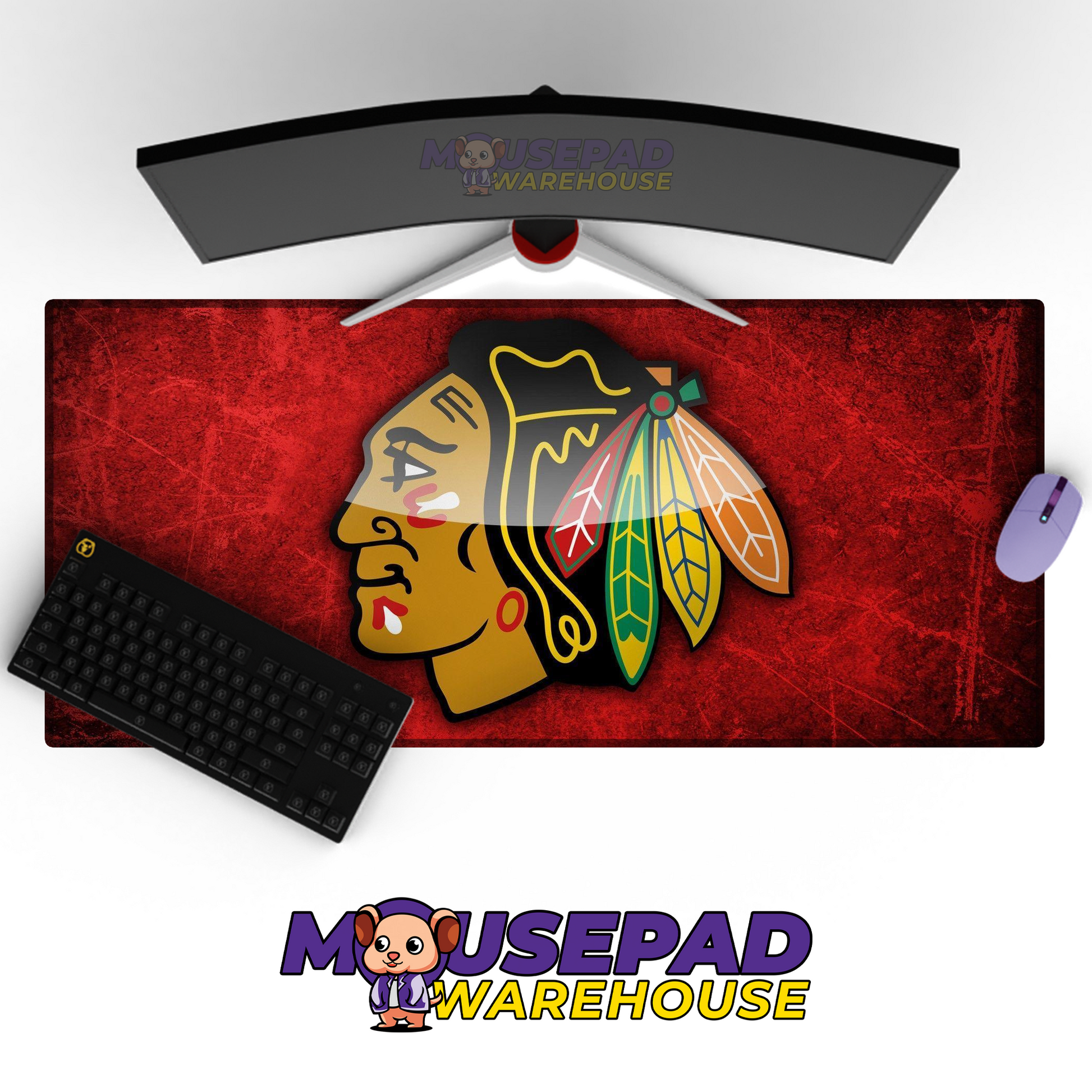 Chicago Bears V31 Mousepad Deskmat Mockup