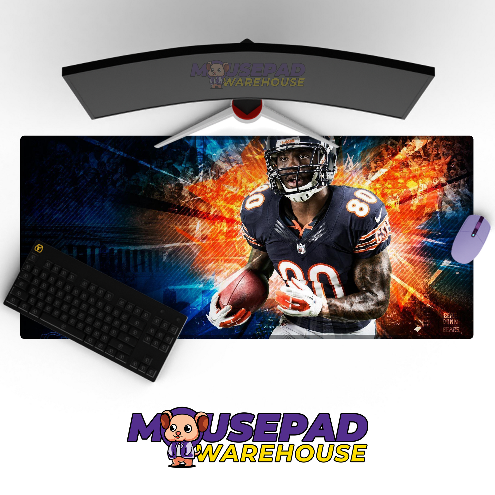 Chicago Bears V33 Mousepad Deskmat Mockup