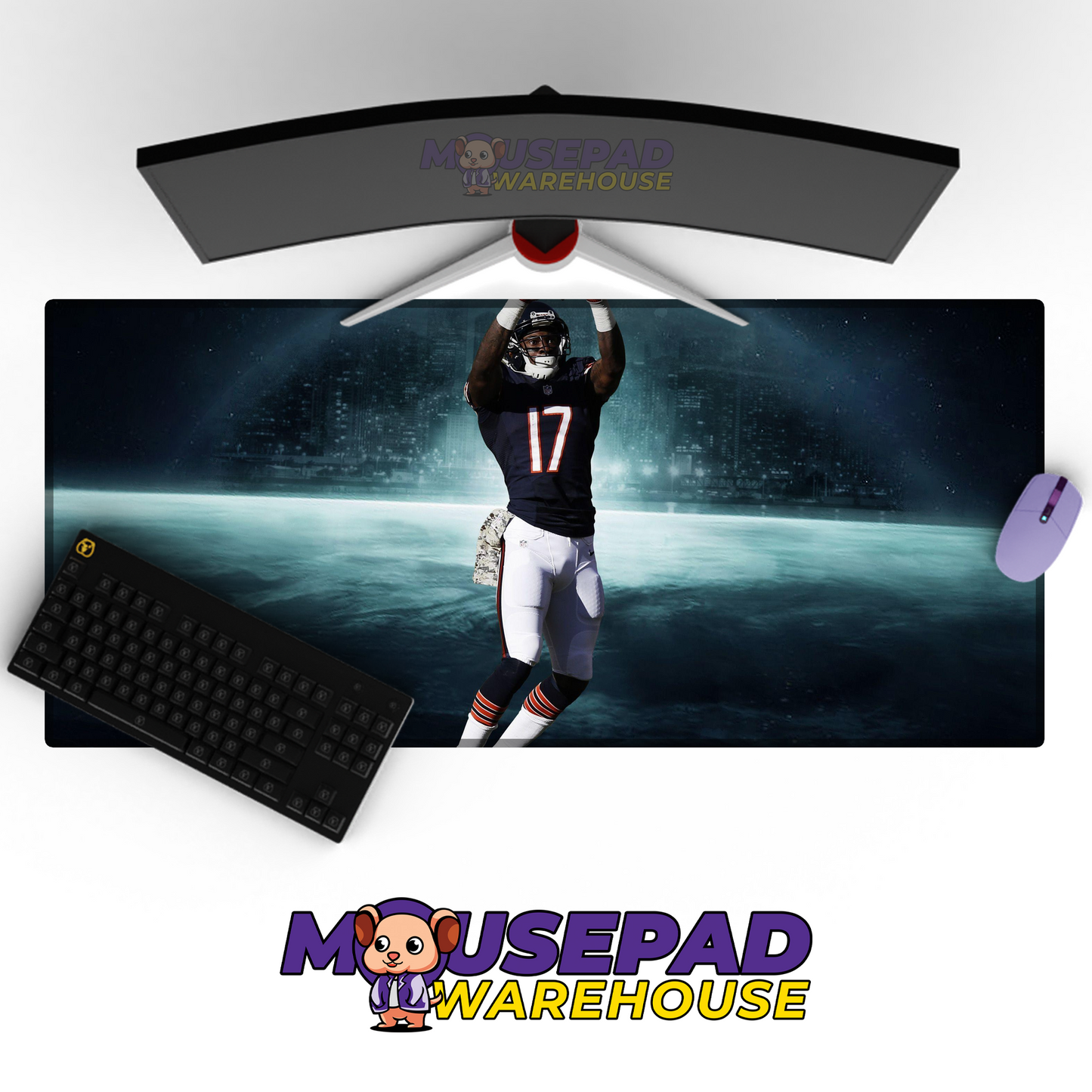 Chicago Bears V4 Mousepad Deskmat Mockup