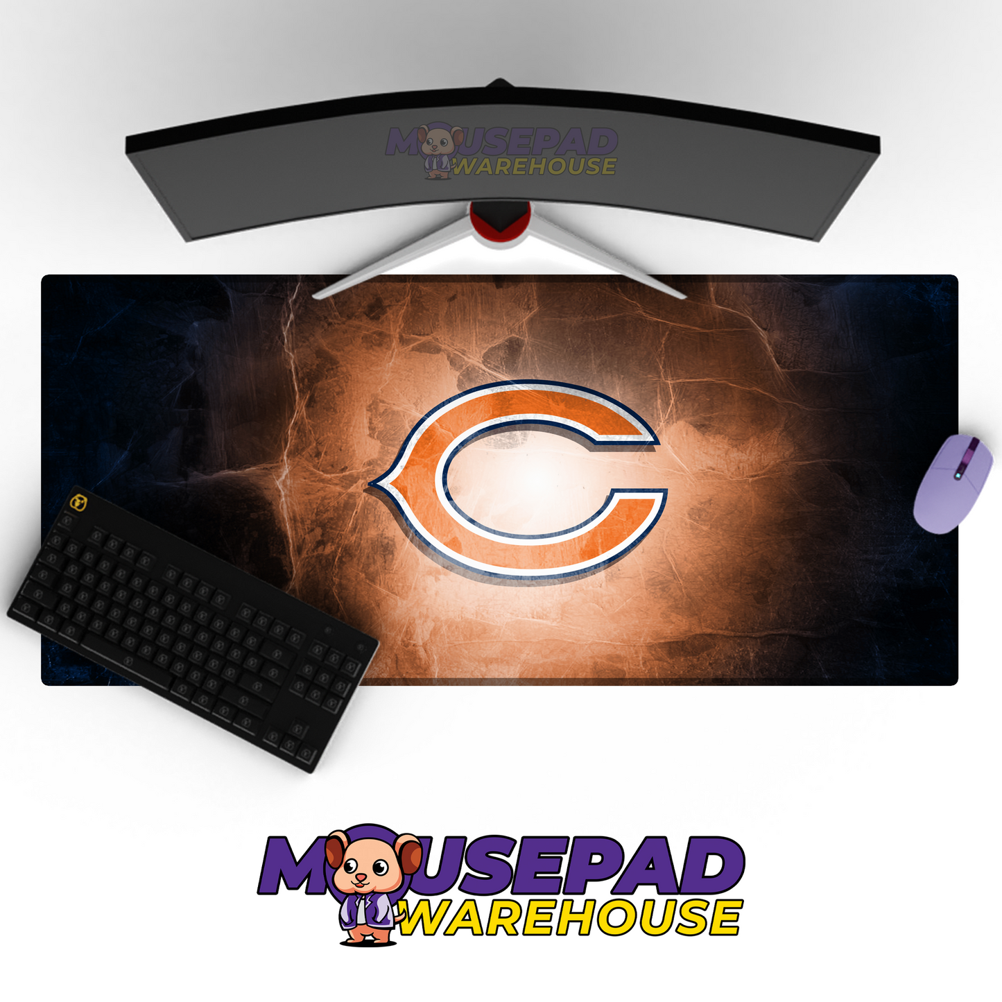 Chicago Bears V8 Mousepad Deskmat Mockup