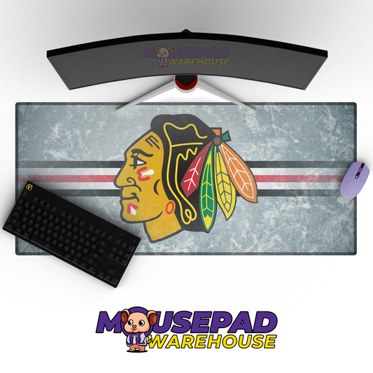 Chicago Blackhawks V10 Mousepad Deskmat Mockup