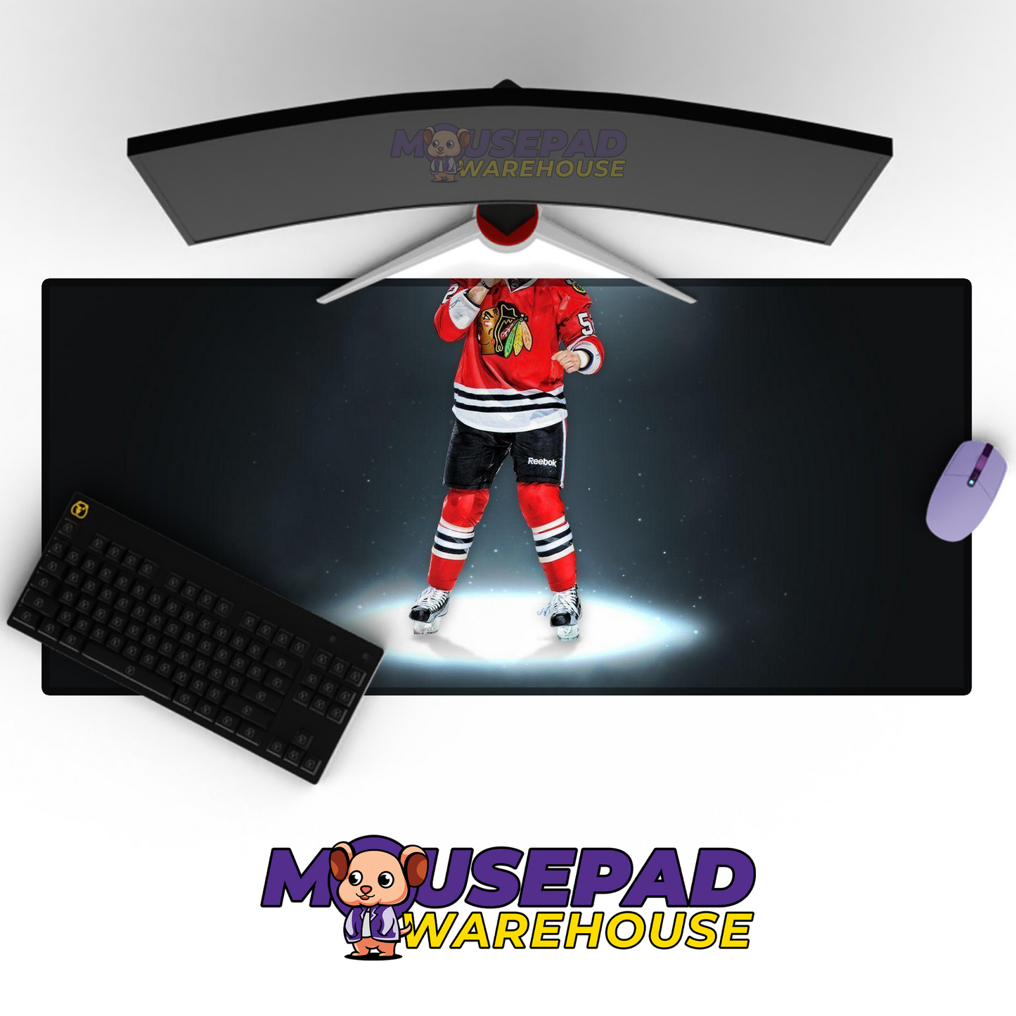 Chicago Blackhawks V14 Mousepad Deskmat Mockup
