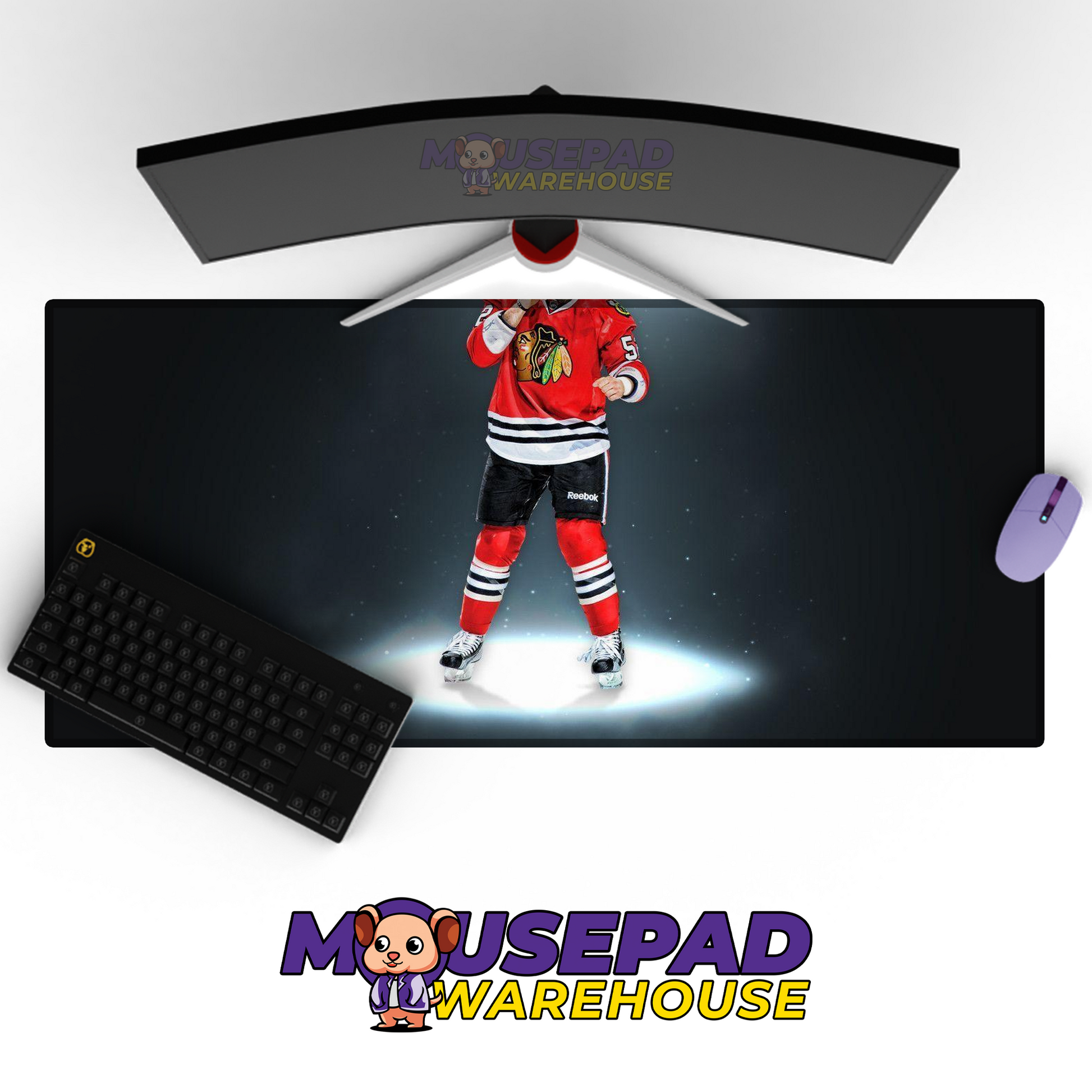 Chicago Blackhawks V14 Mousepad Deskmat Mockup