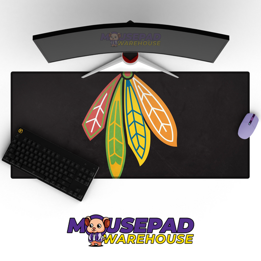 Chicago Blackhawks V15 Mousepad Deskmat Mockup