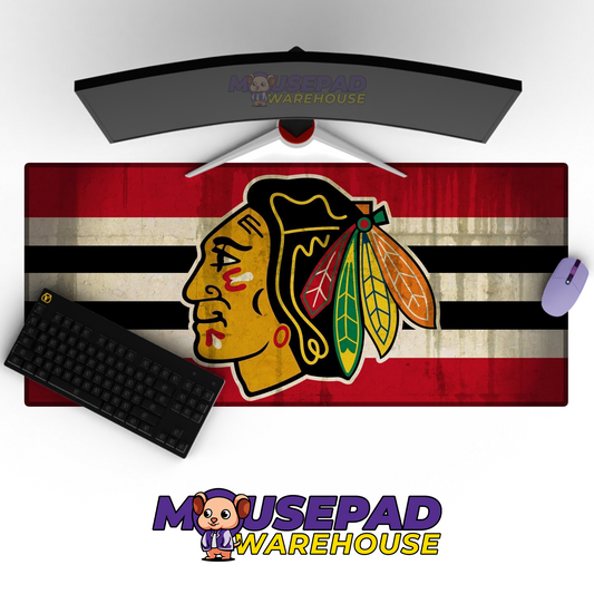 Chicago Blackhawks V16 Mousepad Deskmat Mockup