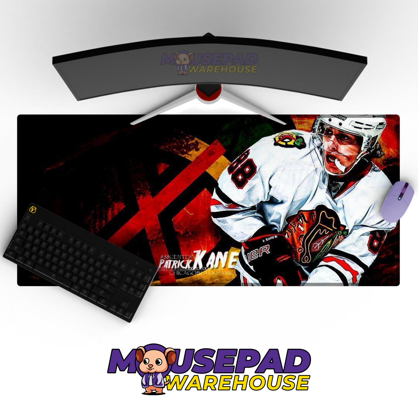 Chicago Blackhawks V3 Mousepad Deskmat Mockup