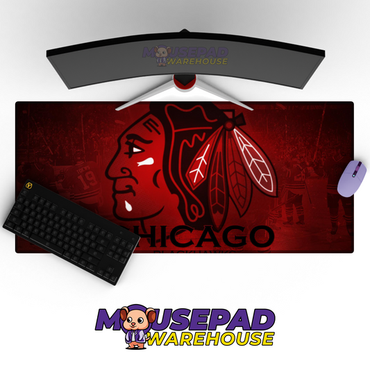 Chicago Blackhawks V5 Mousepad Deskmat Mockup