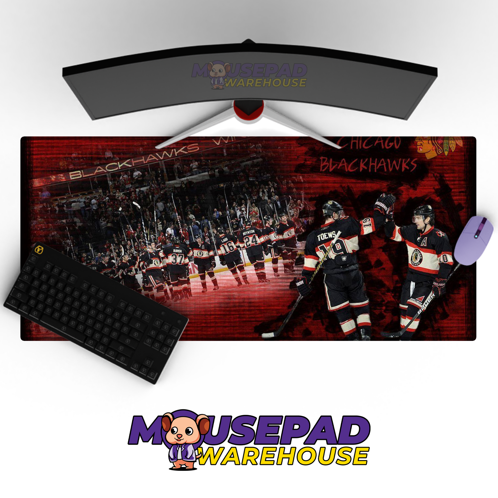 Chicago Blackhawks V8 Mousepad Deskmat Mockup