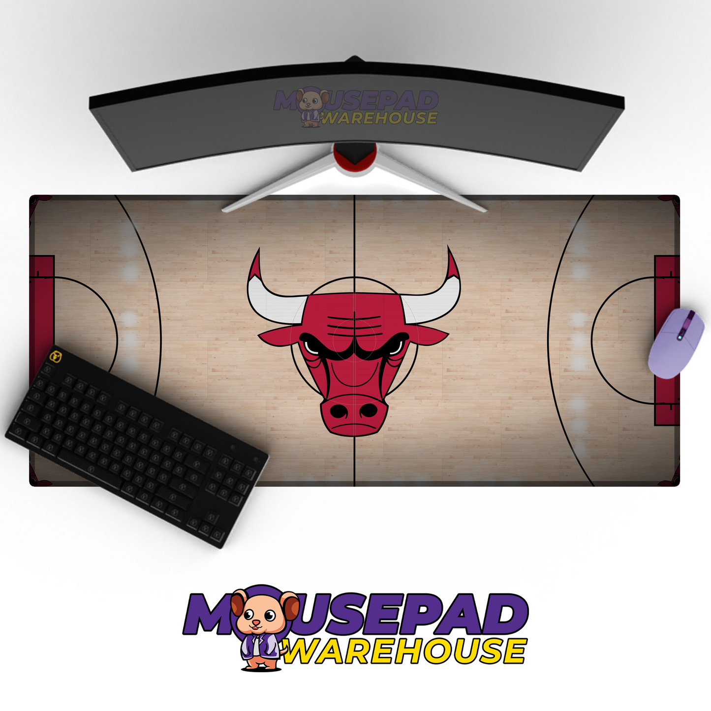 Chicago Bulls V12 Mousepad Mockup
