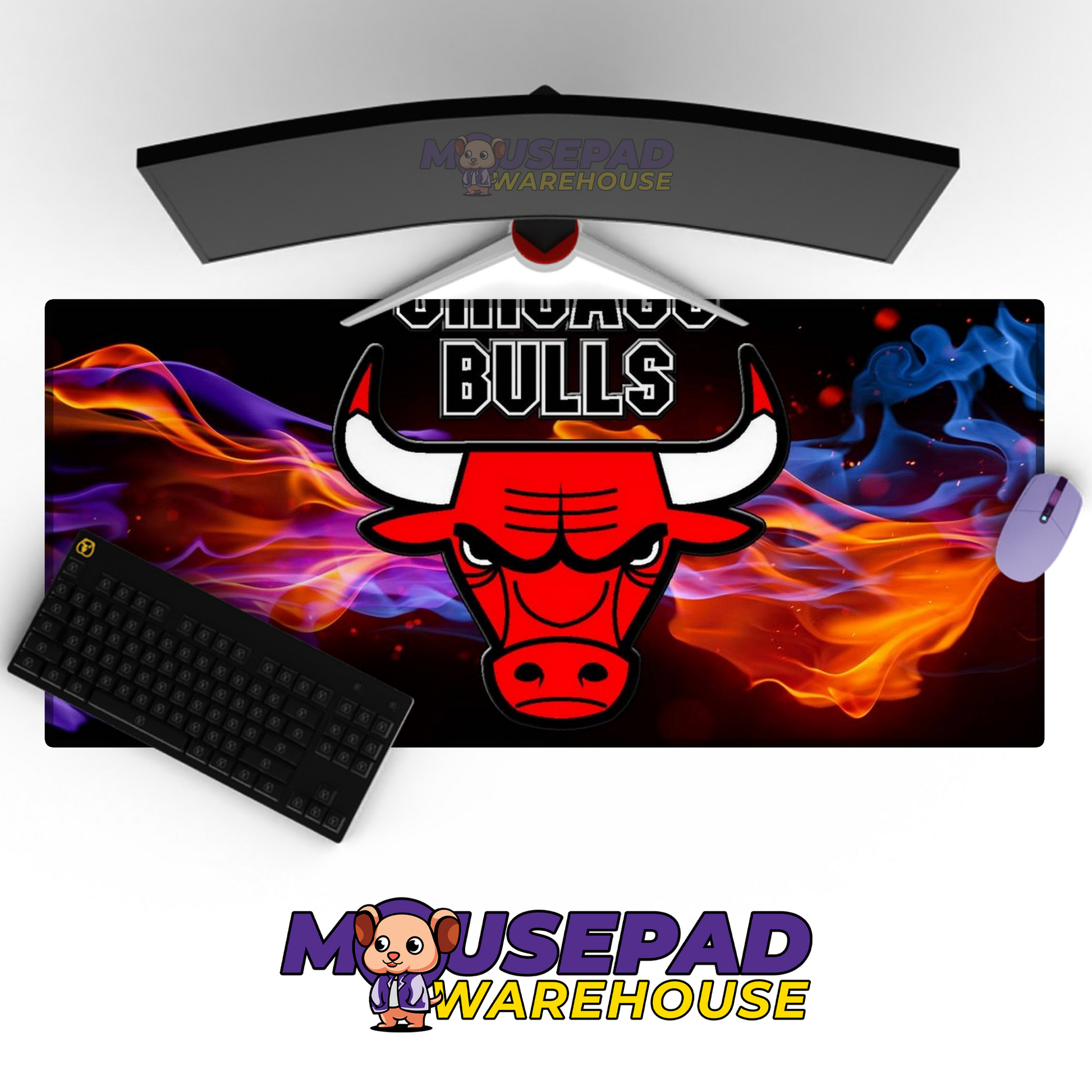 Chicago Bulls V13 Mousepad Mockup