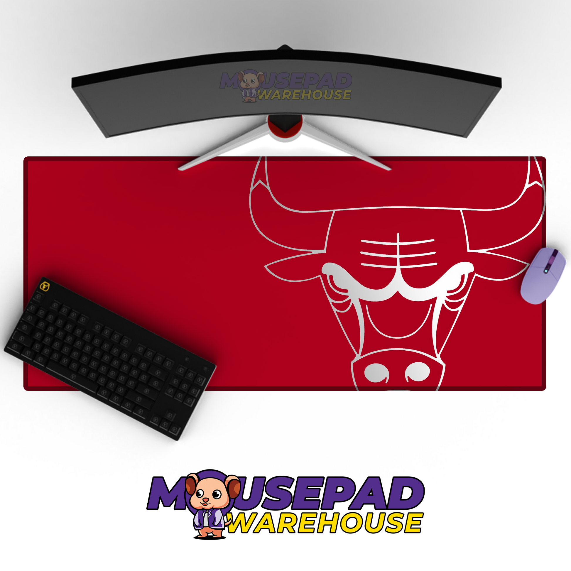 Chicago Bulls V15 Mousepad Mockup