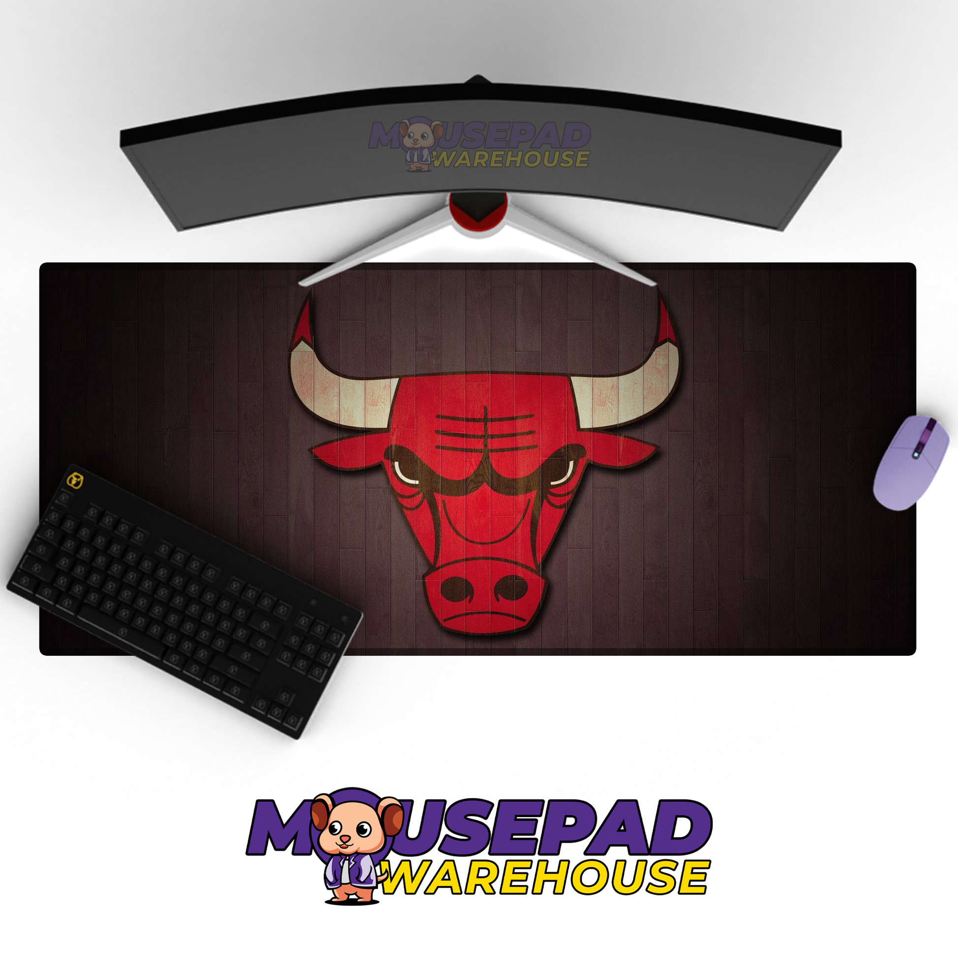 Chicago Bulls V19 Mousepad Mockup