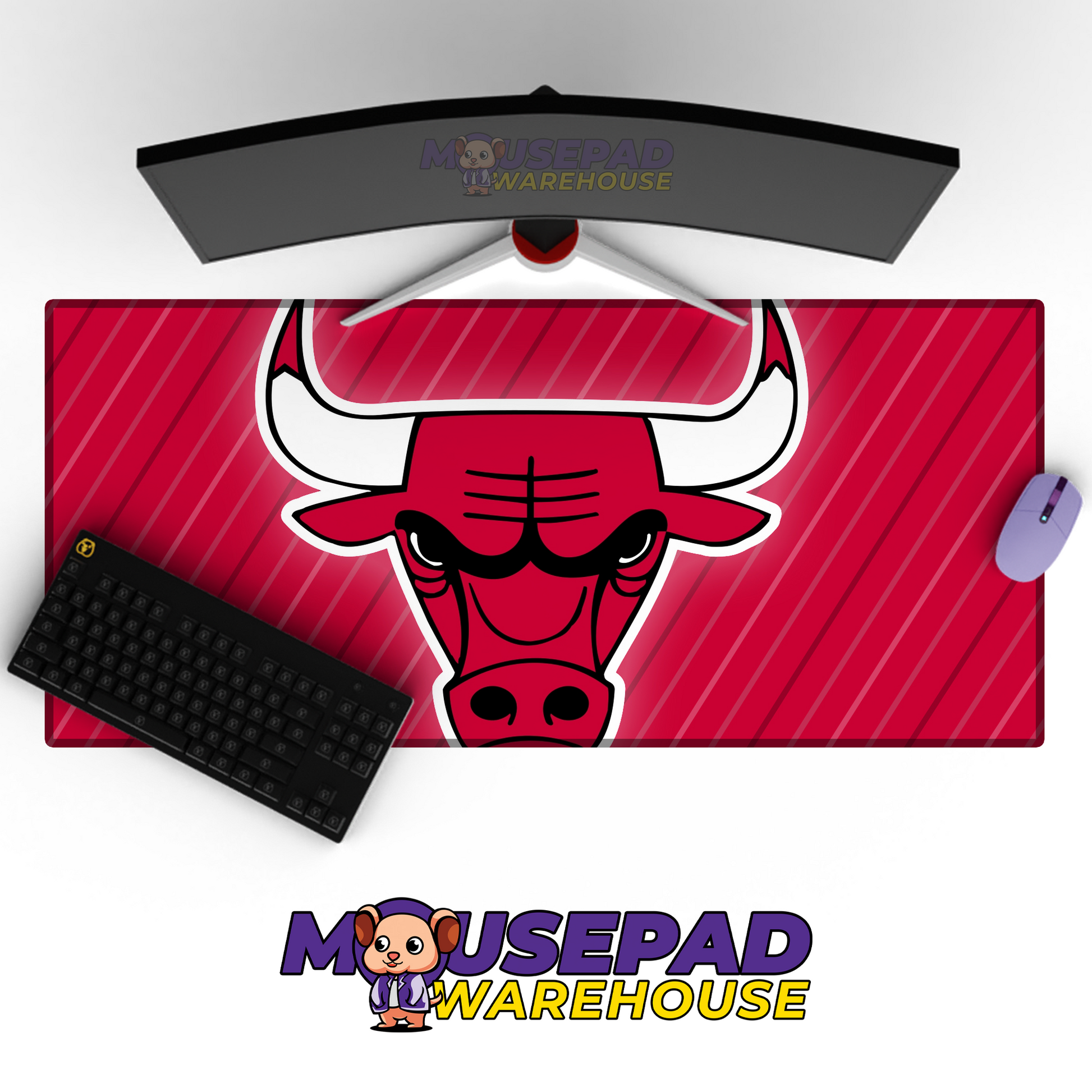 Chicago Bulls V1 Mousepad Mockup