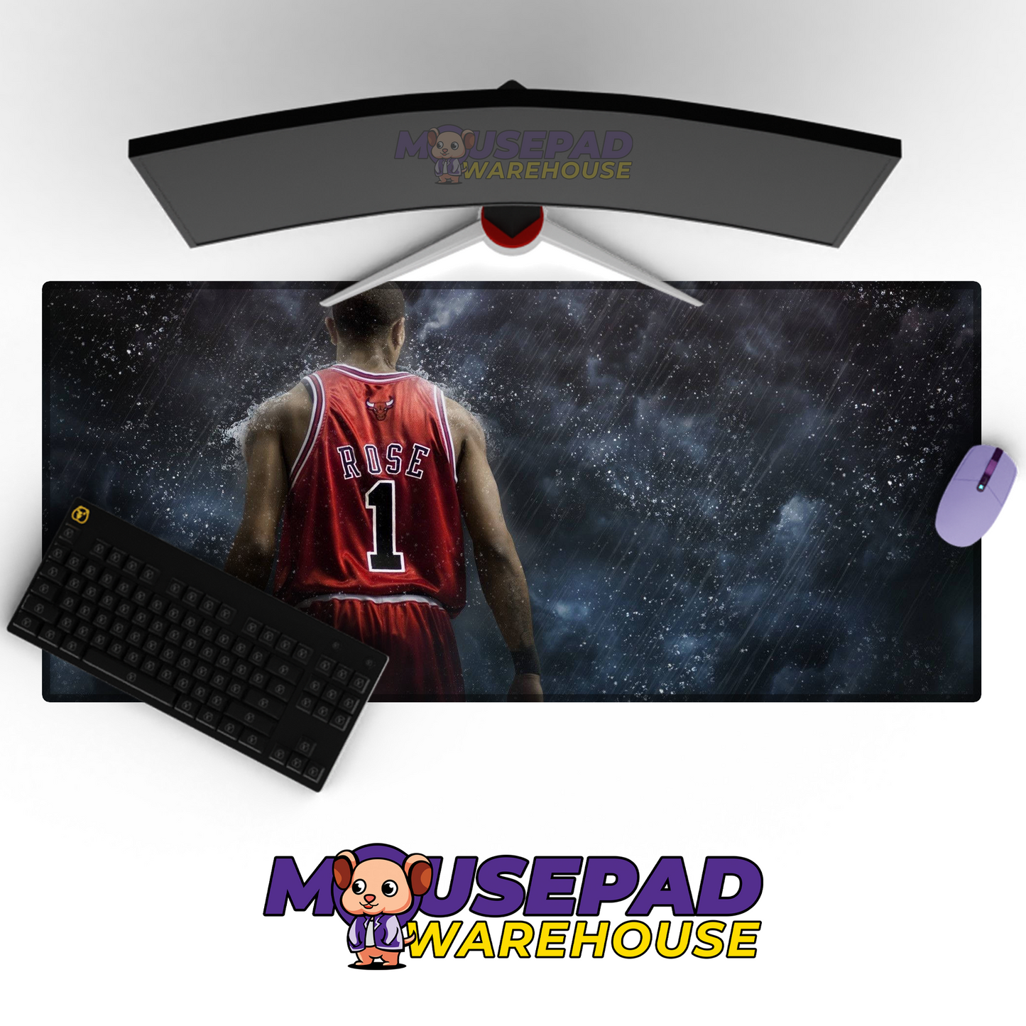 Chicago Bulls V20 Mousepad Mockup