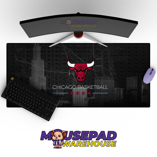 Chicago Bulls V27 Mousepad Mockup