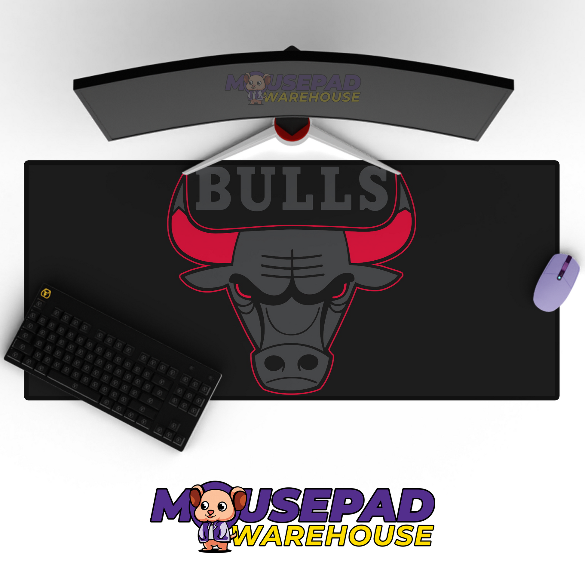 Chicago Bulls V2 Mousepad Mockup