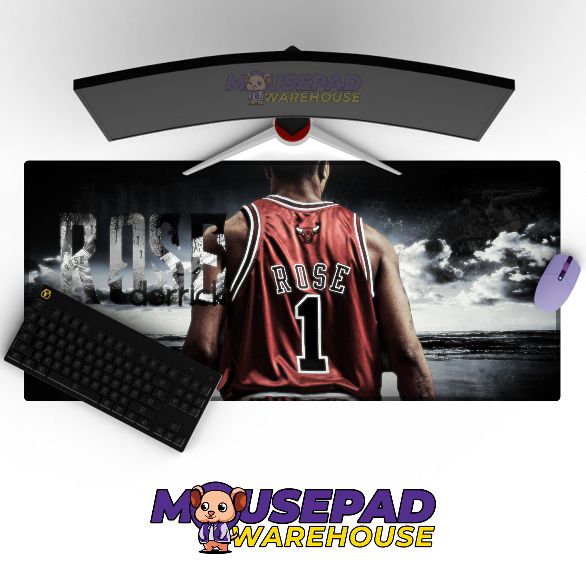 Chicago Bulls V30 Mousepad Mockup