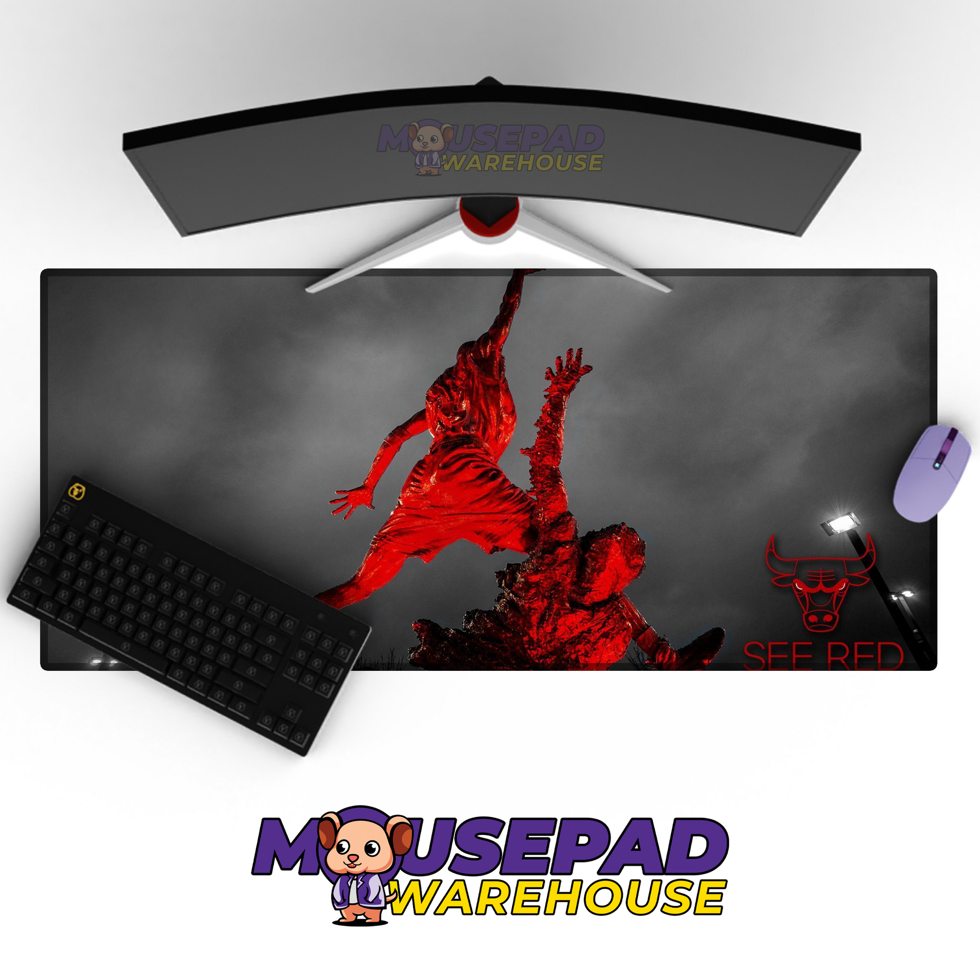 Chicago Bulls V31 Mousepad Mockup