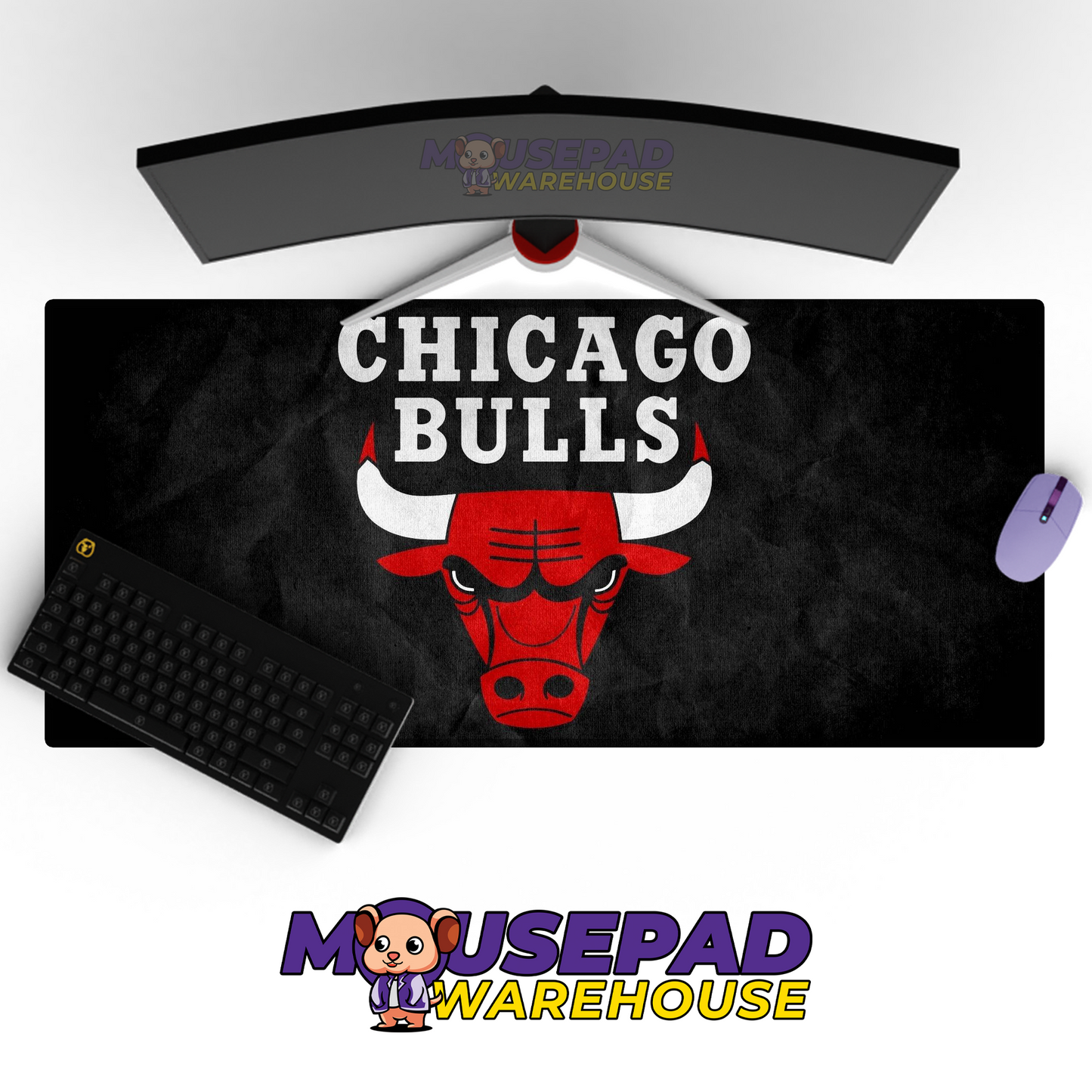 Chicago Bulls V3 Mousepad Mockup