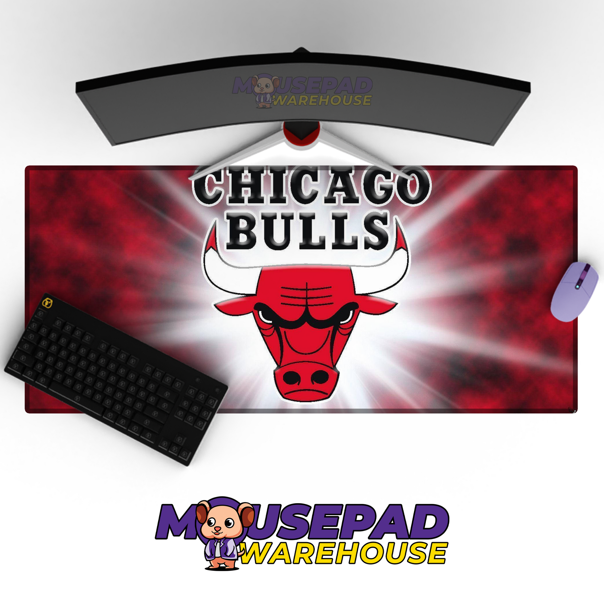 Chicago Bulls V6 Mousepad Mockup
