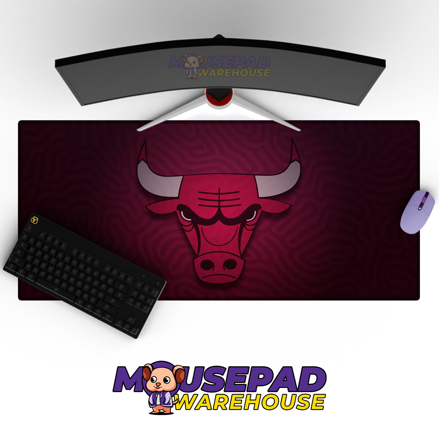 Chicago Bulls V8 Mousepad Mockup