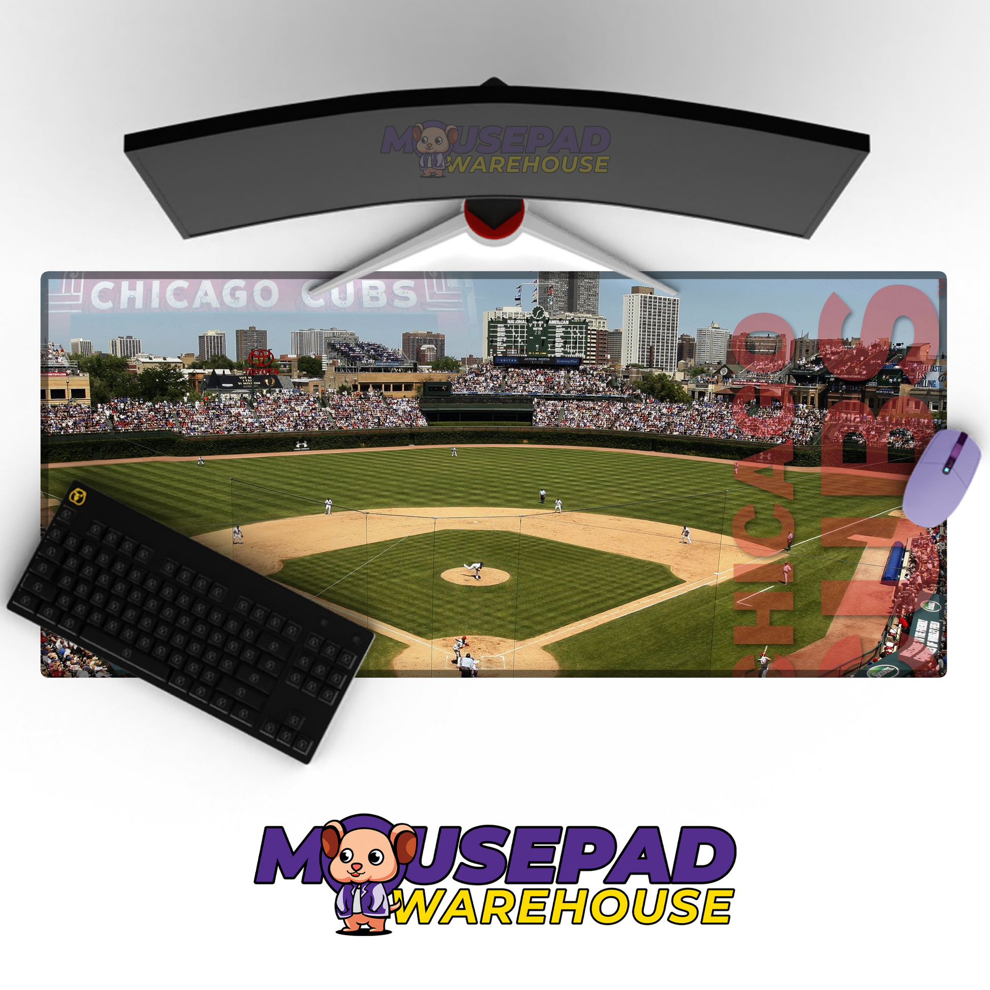 Chicago Cubs V7 Mousepad Mockup