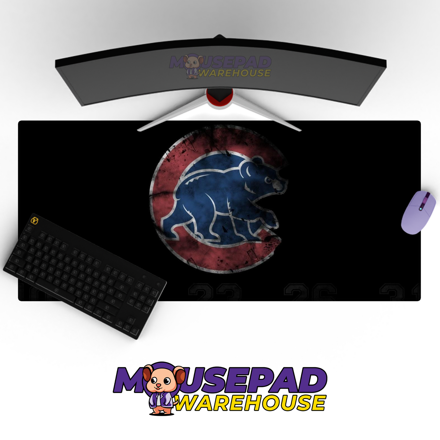 Chicago Cubs V9 Mousepad Mockup