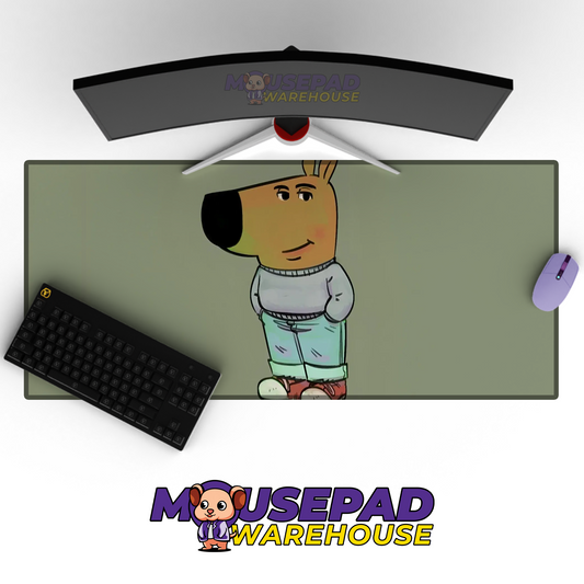 Chill Guy Meme Mousepad Desk mat Mockup